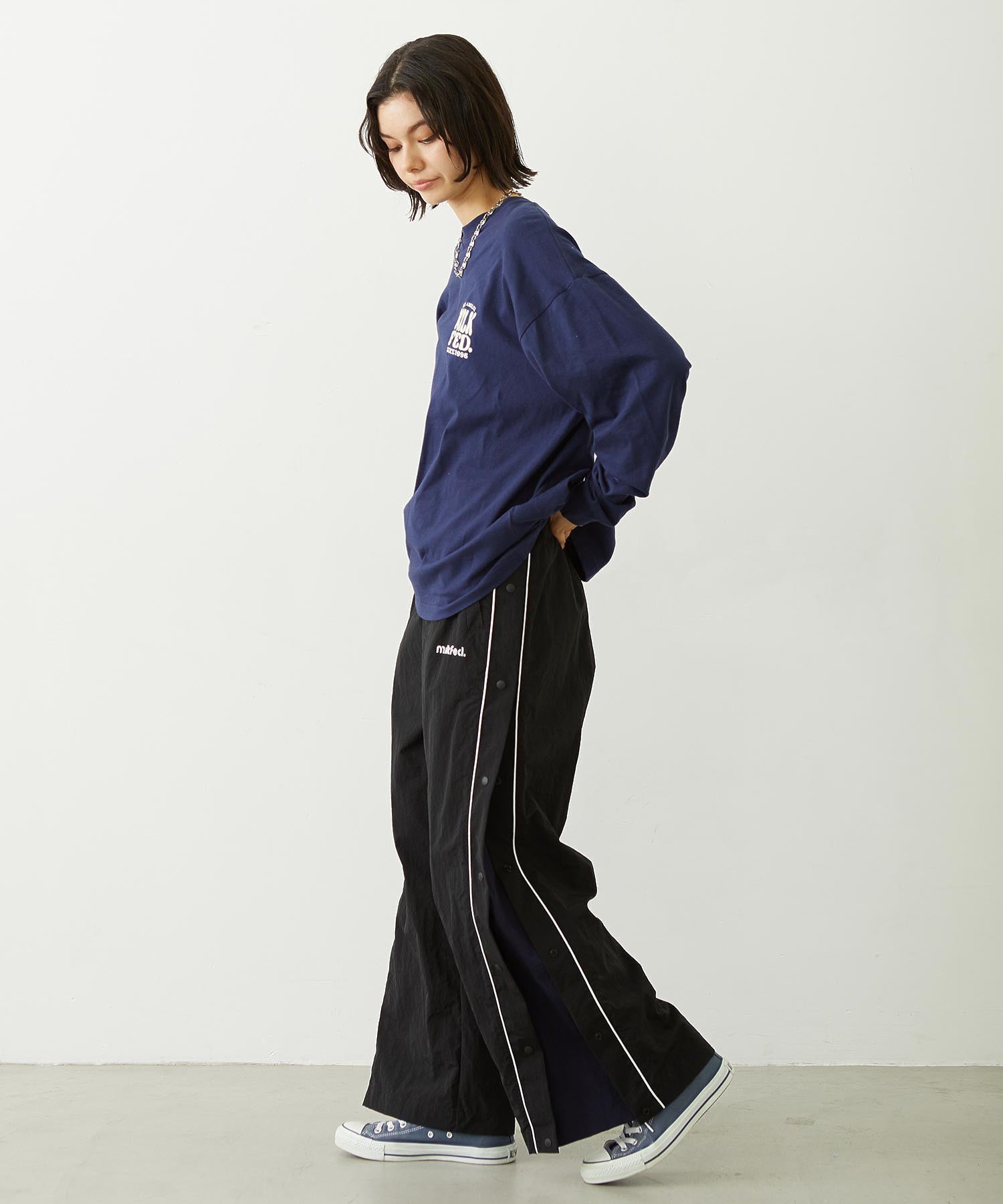 CUTOUT LOGO TRACK PANTS
