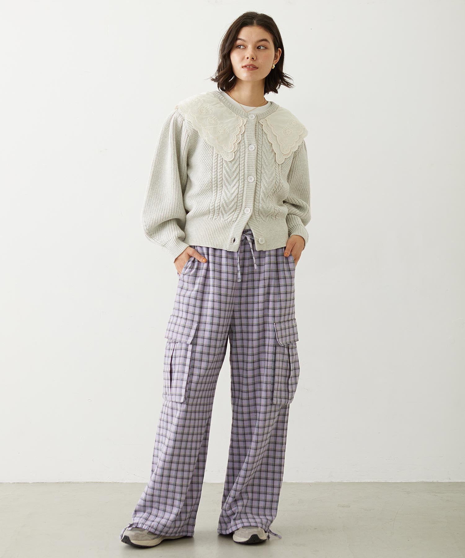 CHECKED CARGO PANTS