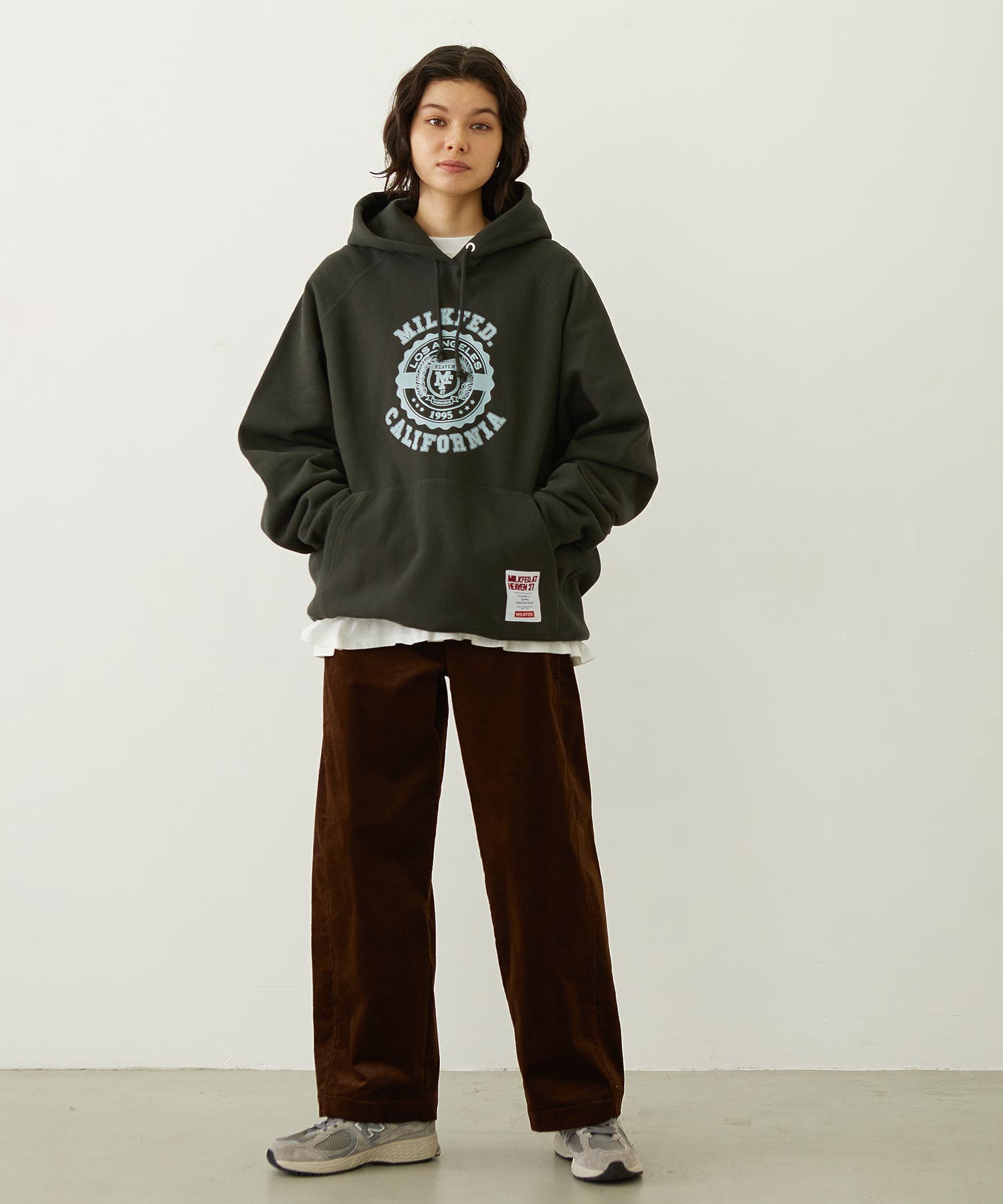 MILKFED. × CHAMPION COLLEGE LOGO SWEAT HOODIE