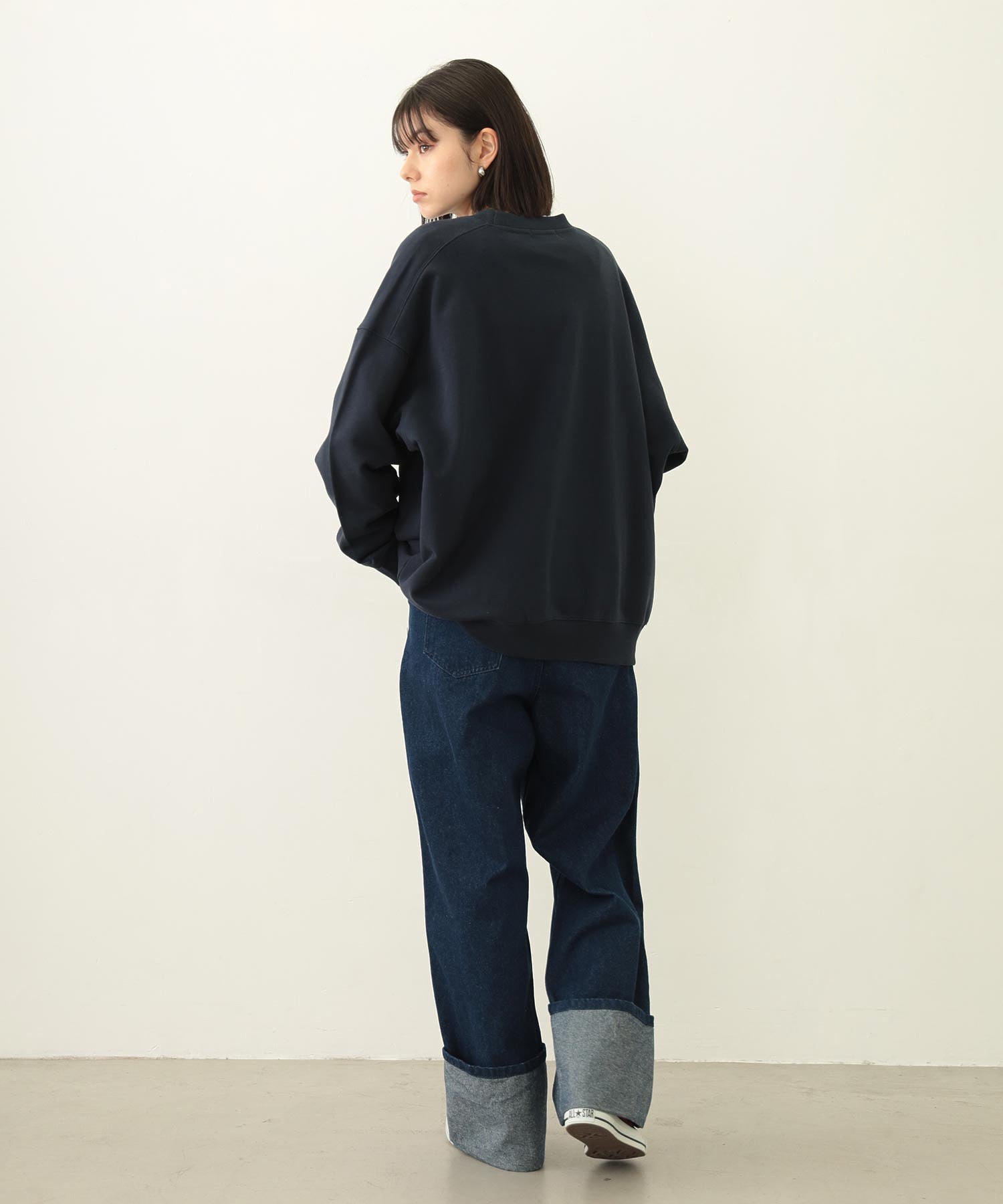 ICING LOGO WIDE CREW SWEAT TOP