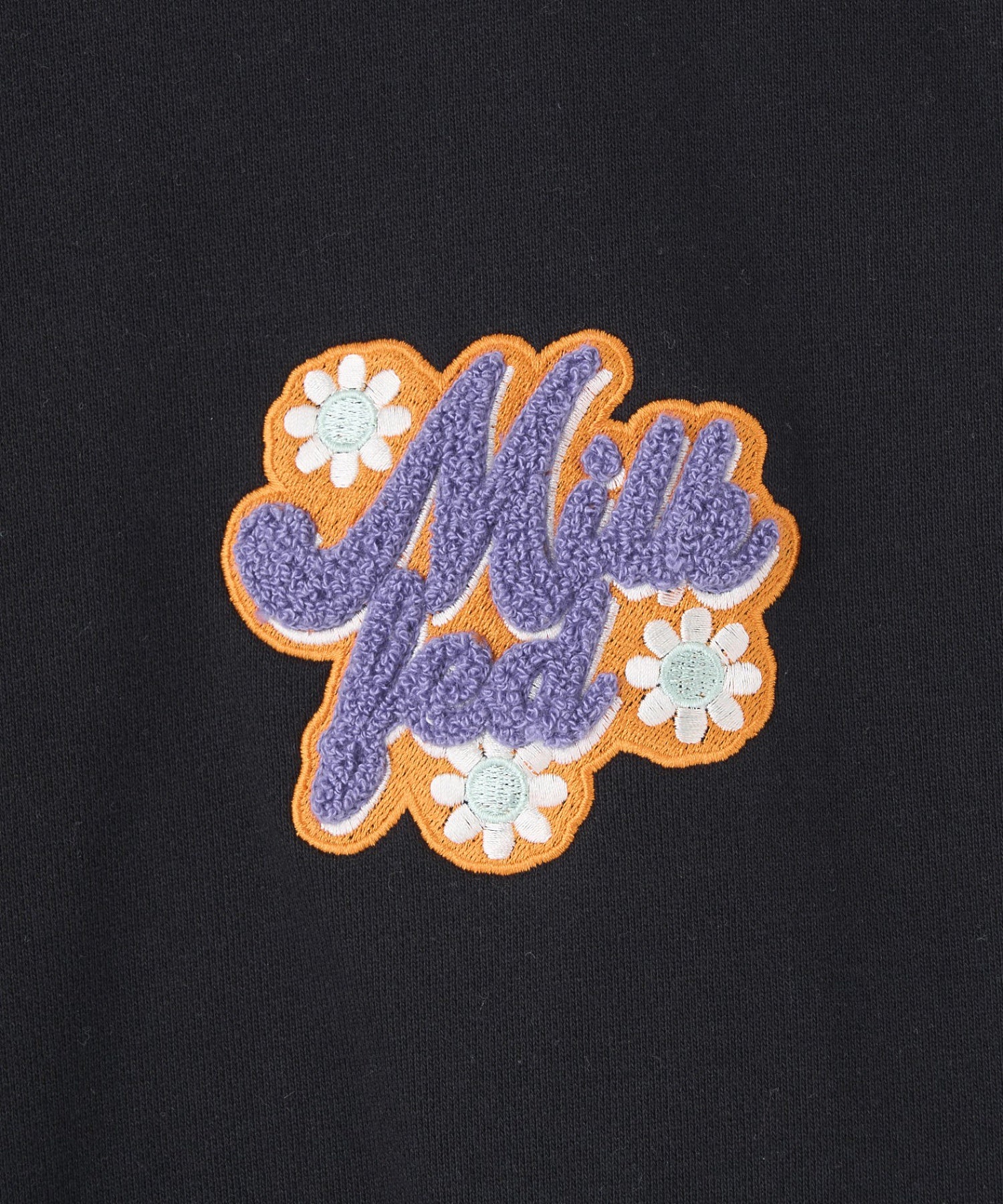 FLOWER LOGO CHENILLE EMBROIDERY SWEAT TOP