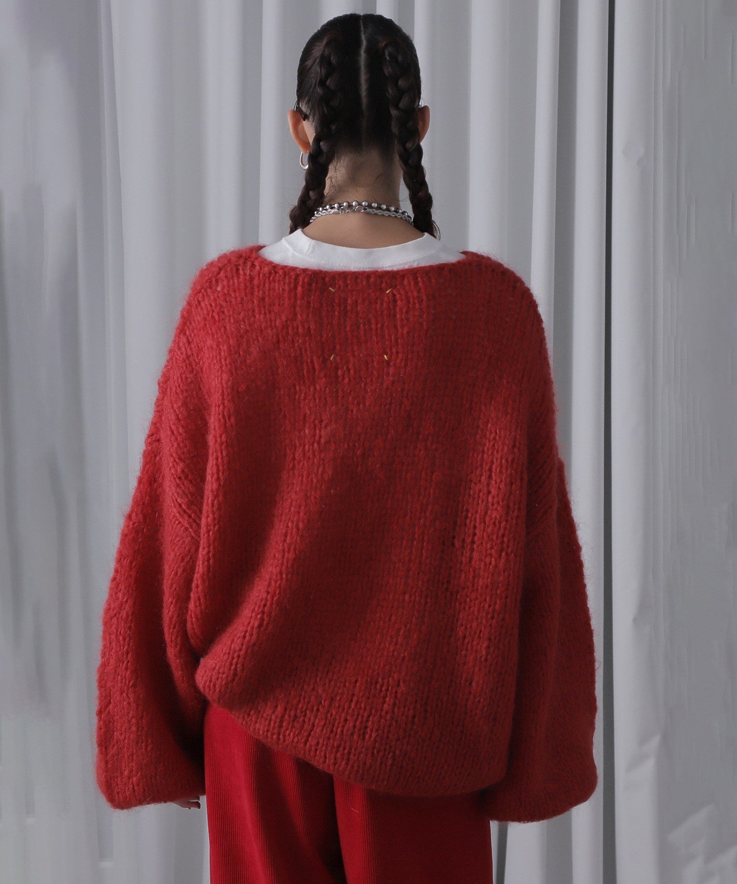 モヘアミックスオーバーニット