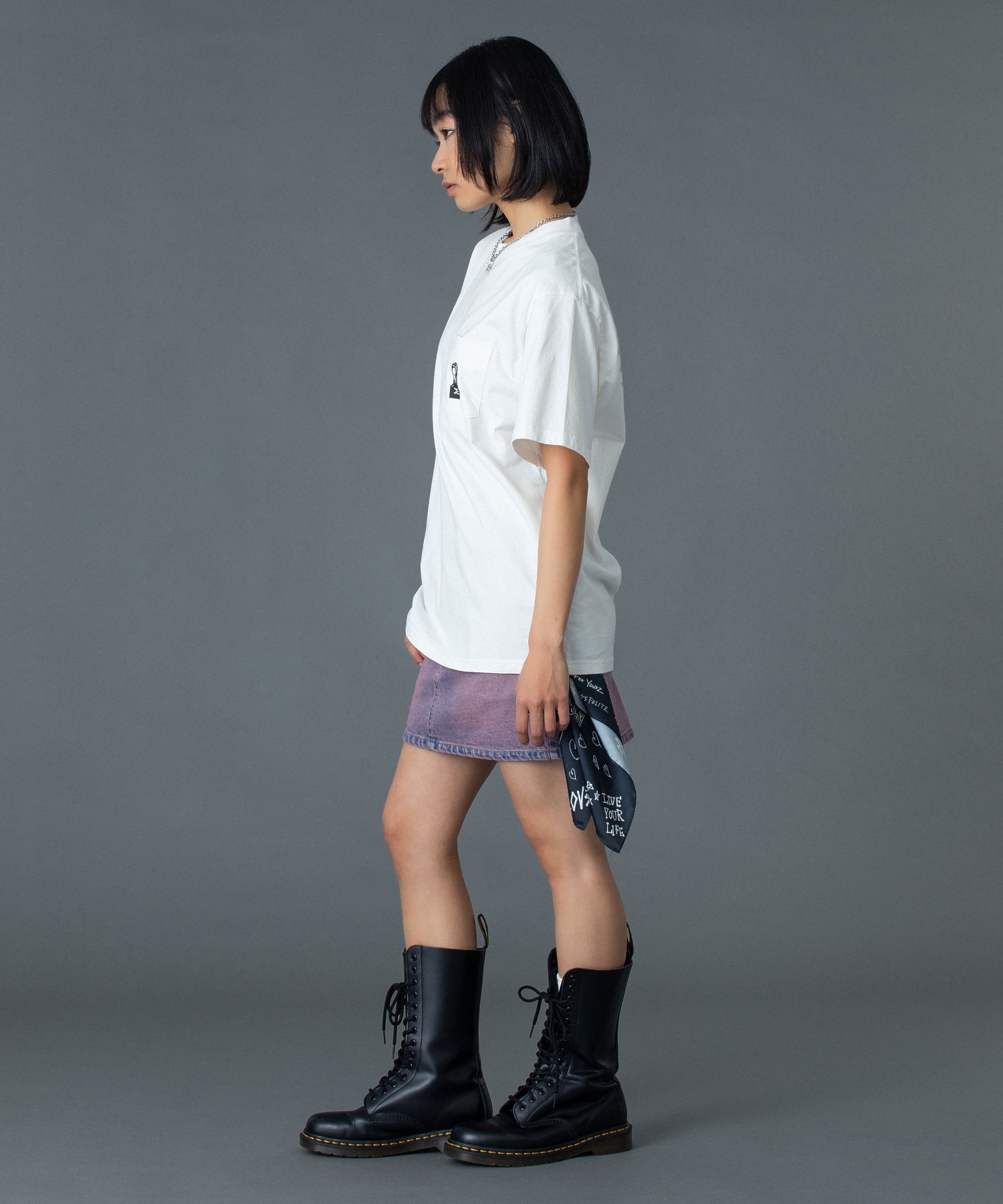 FACE AND WORDS POCKET S/S TEE