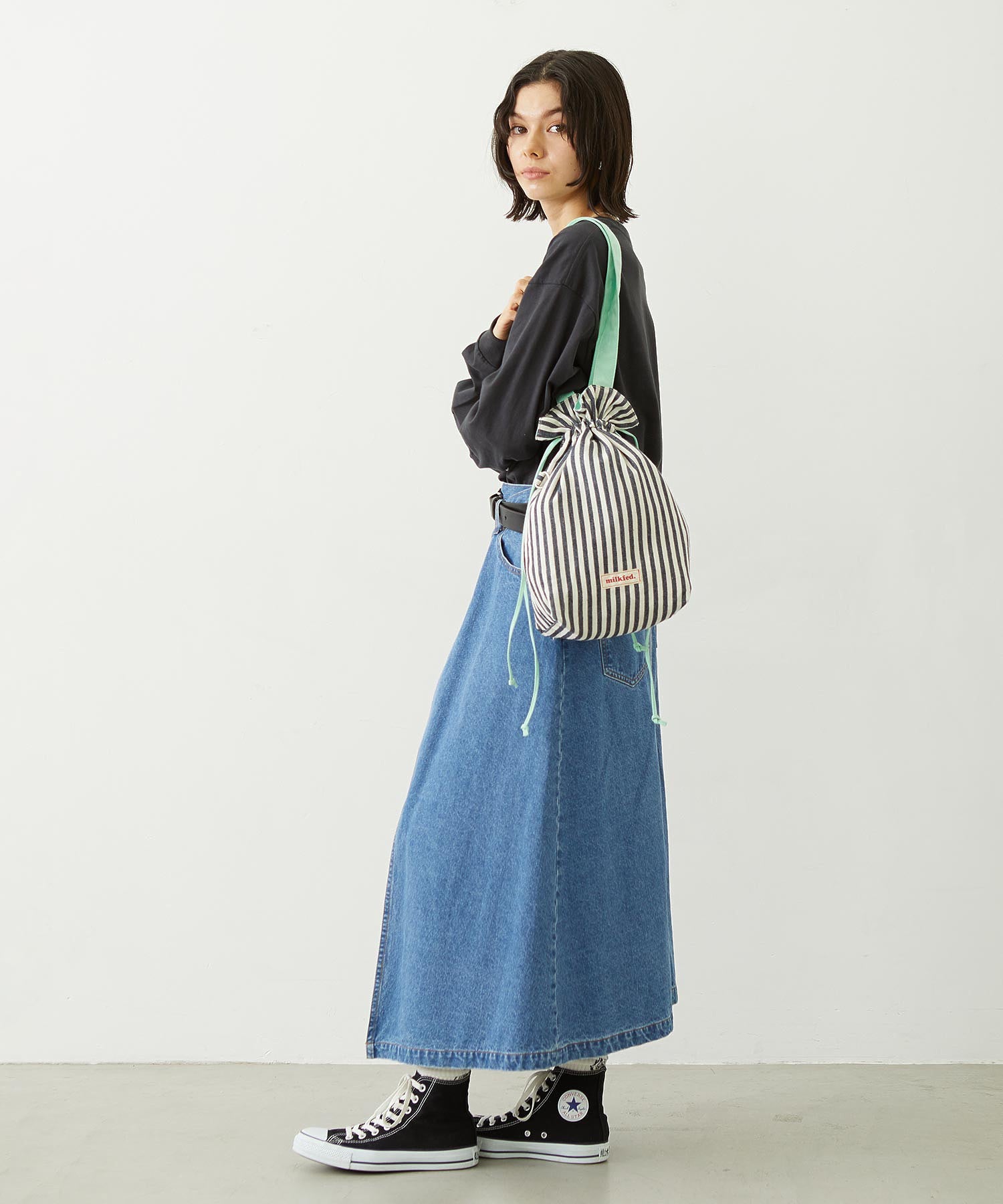 STRIPED TOTE BAG