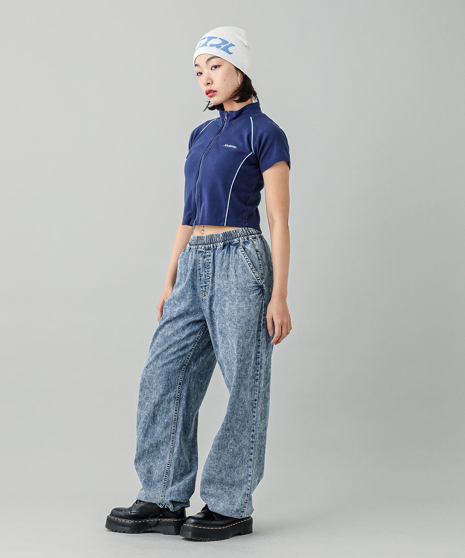 RACING ZIP UP TOP