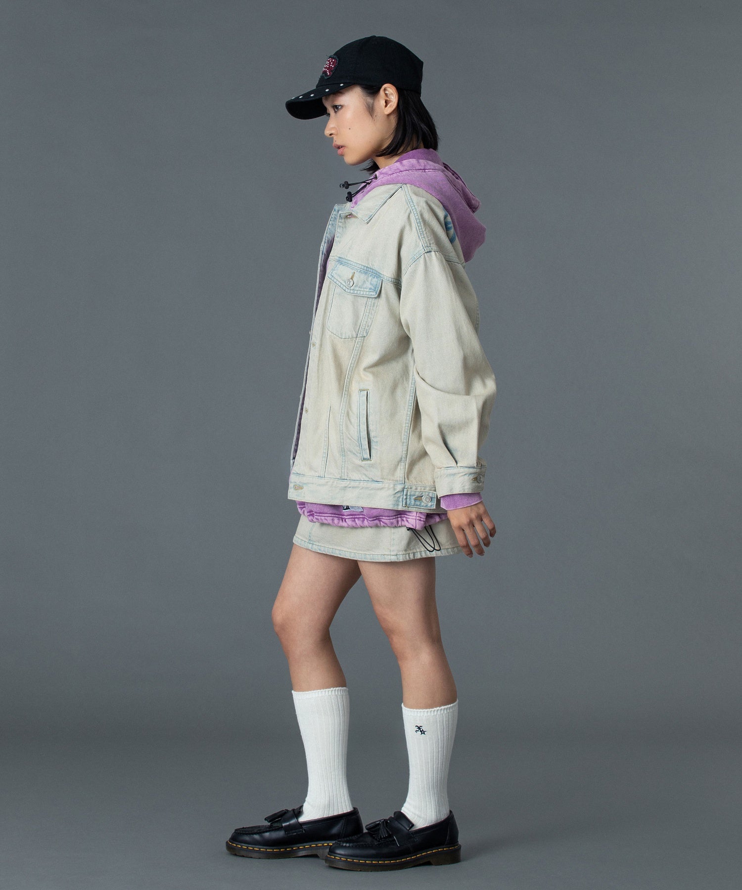 CURSIVE LOGO DENIM JACKET