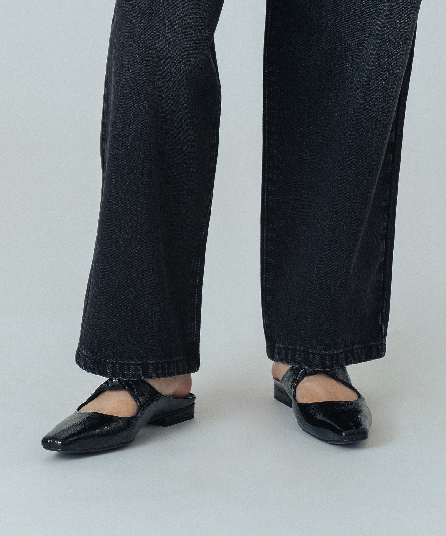 CREOLME/WIDE DENIM PANTS