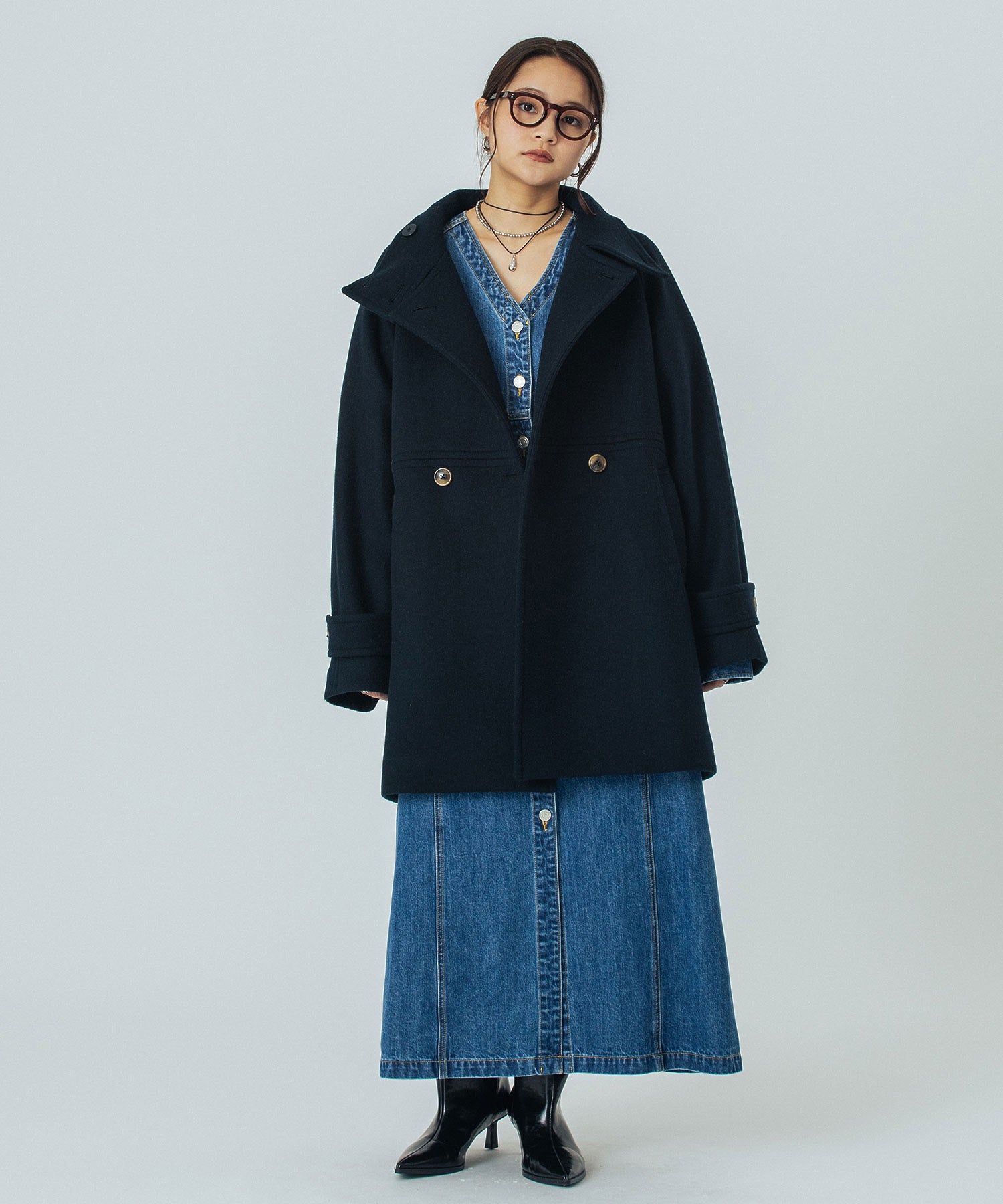 model:160cm 着用サイズ:S