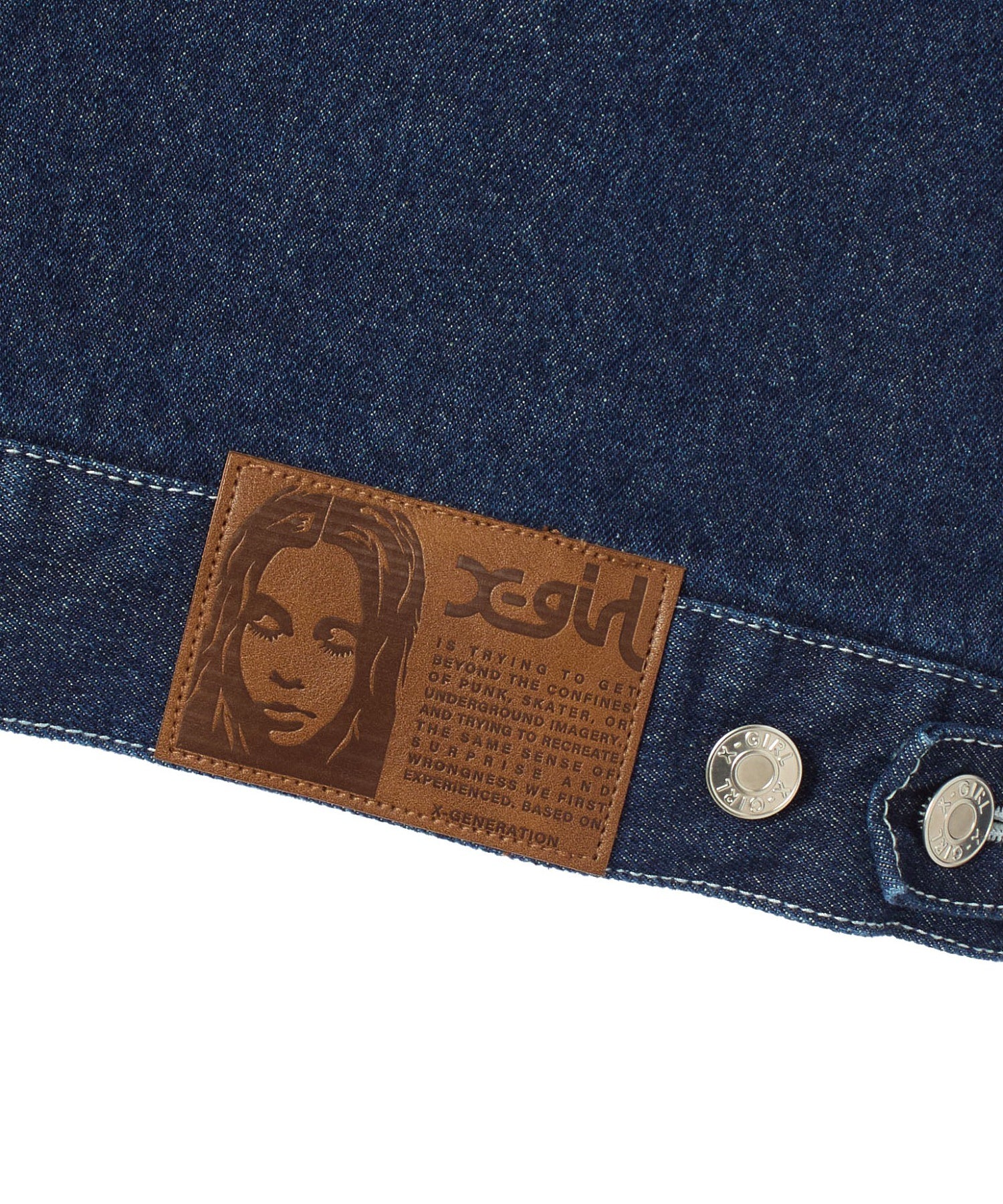LOGO MARK STITCHED DENIM JACKET