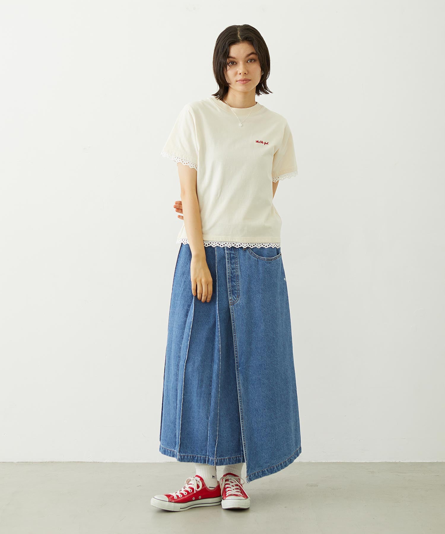 ASYMMETRICAL LONG SKIRT