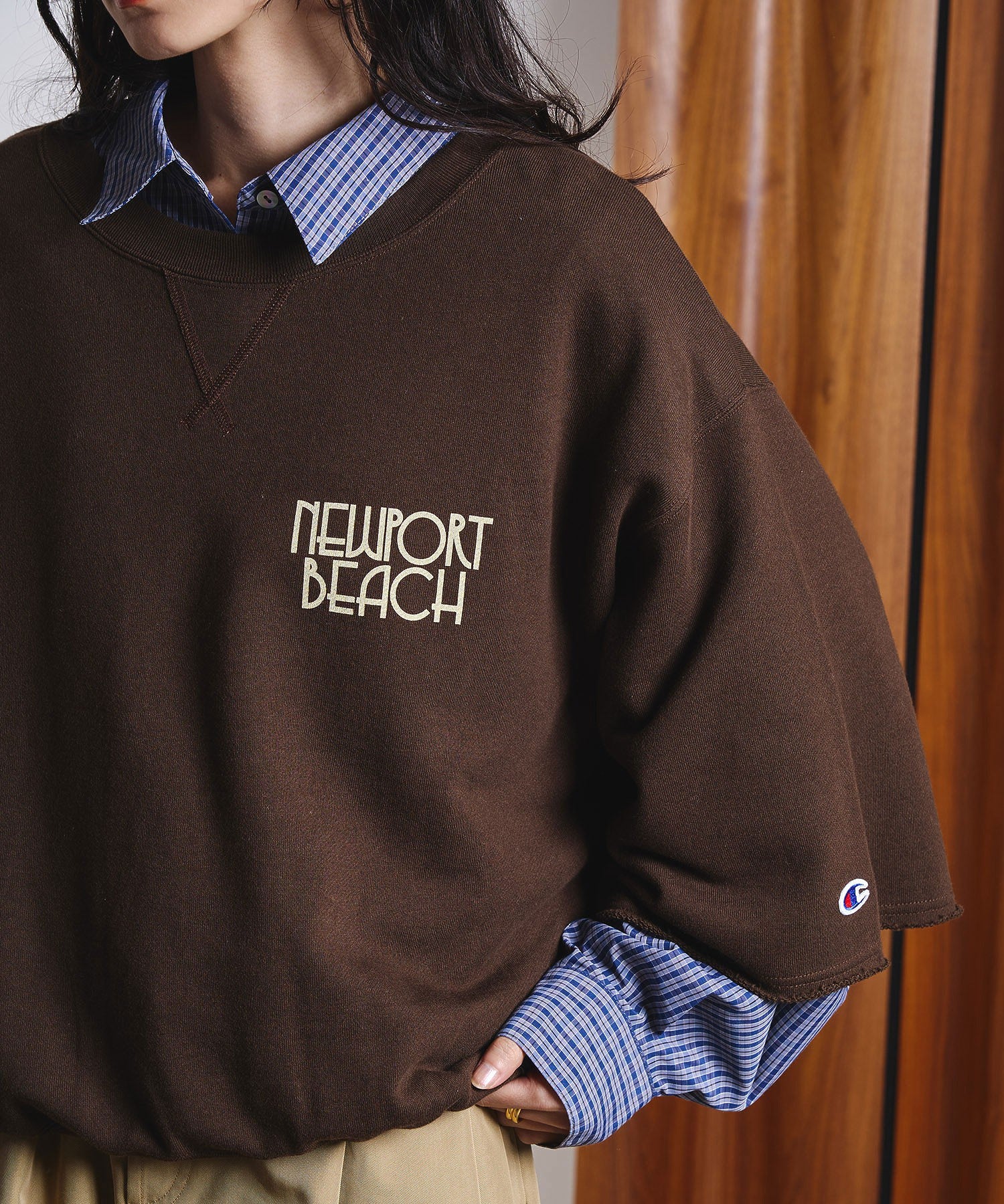 ROSEBUD x champion H/S SWEAT