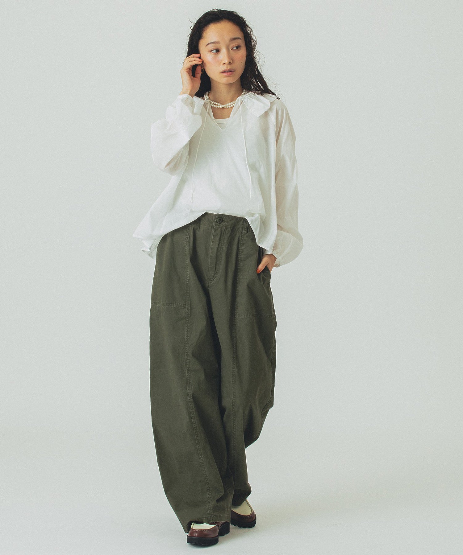 model:161cm 着用サイズ:S