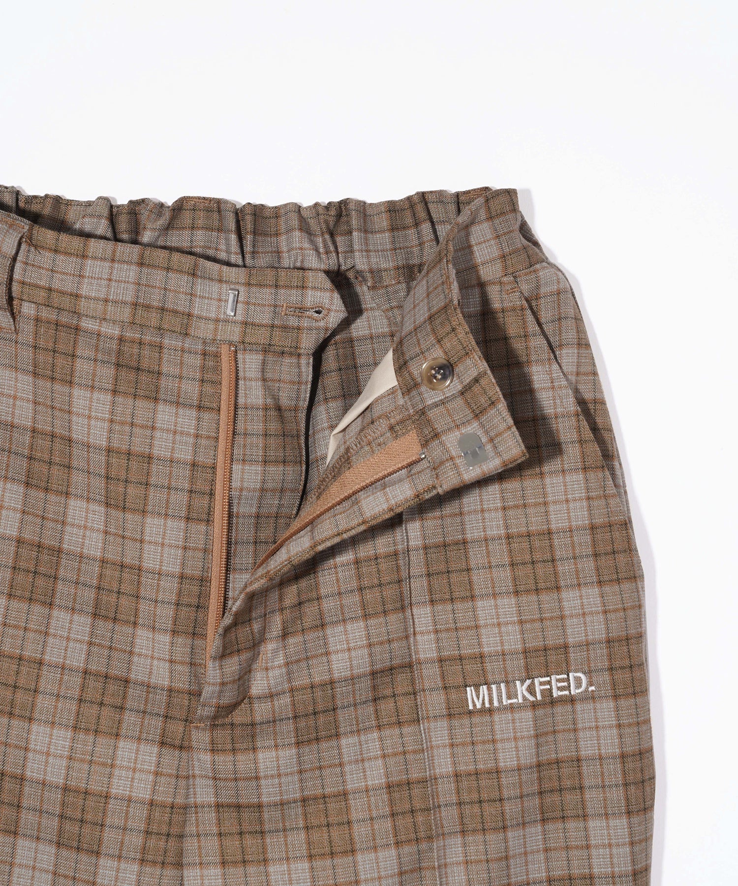 PLAID FLARED PANTS