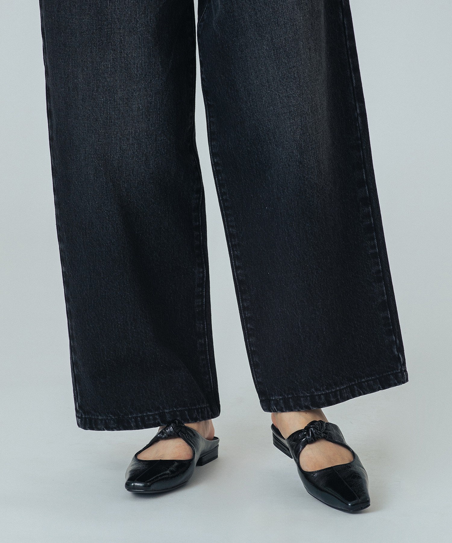 CREOLME/WIDE DENIM PANTS