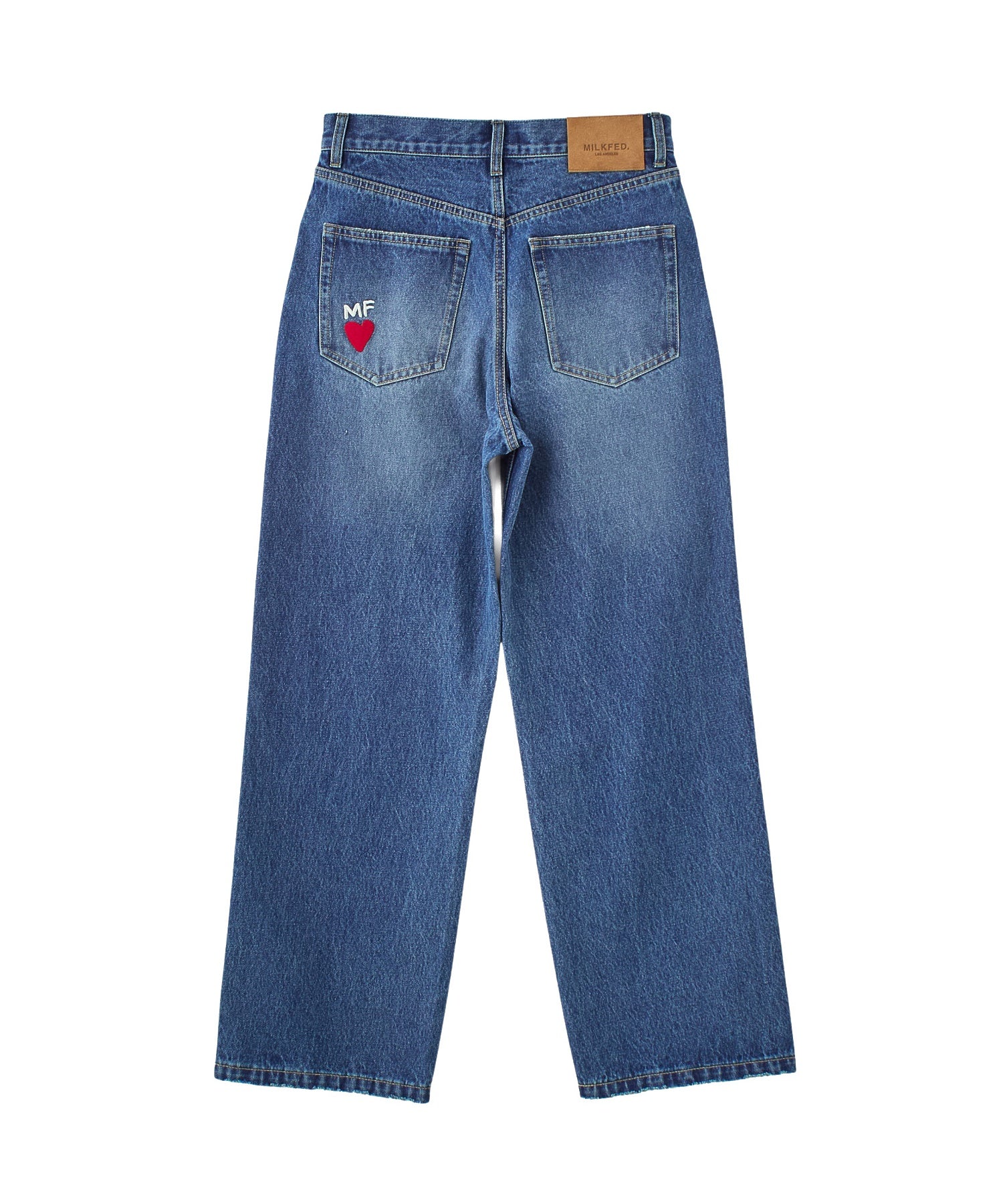 DOODLE EMBROIDERED DENIM PANTS