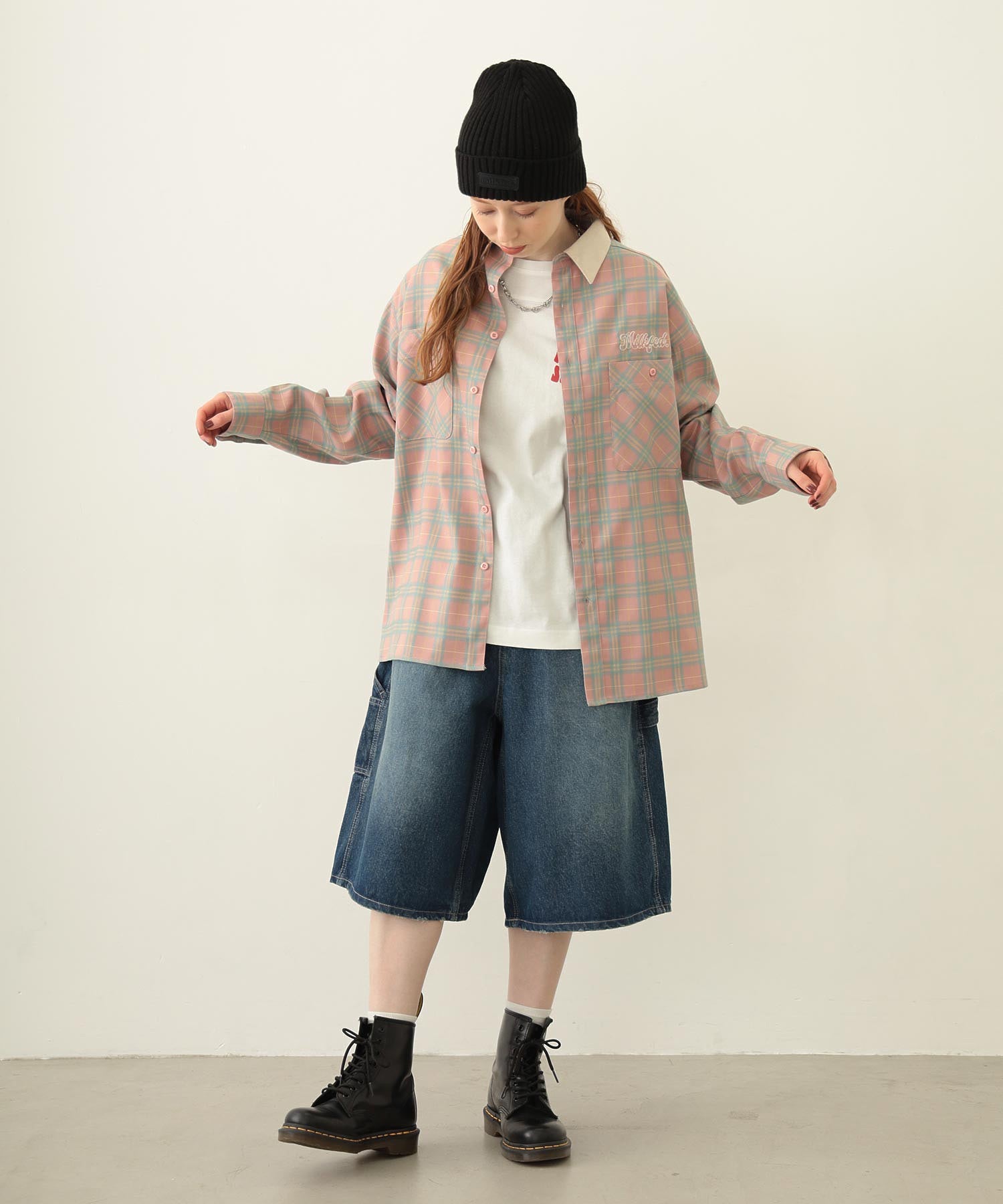 RUBBER PATCH KNIT CAP