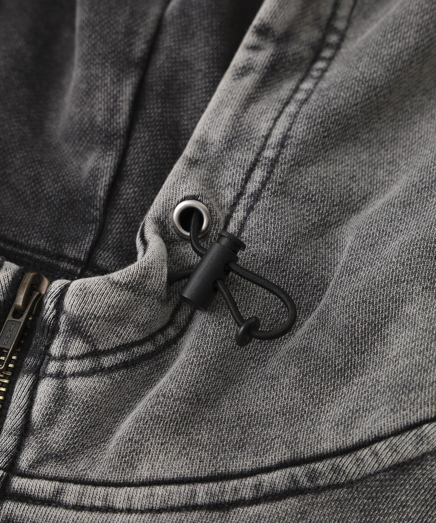 FADED FACE LABEL ANORAK SWEAT HOODIE