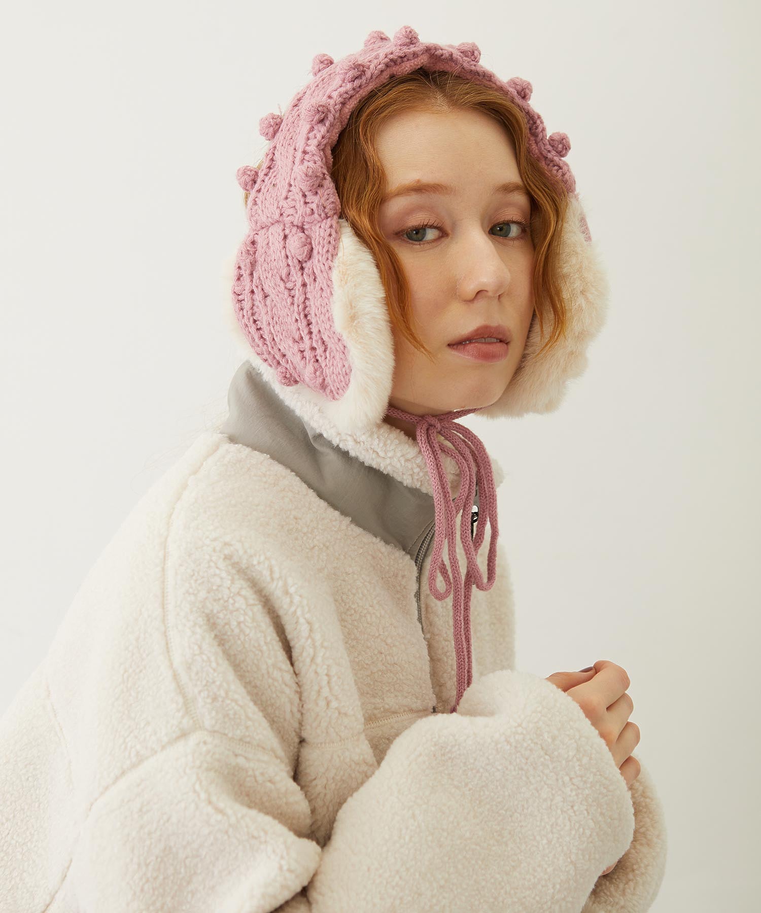 CABLE KNIT EARMUFFS