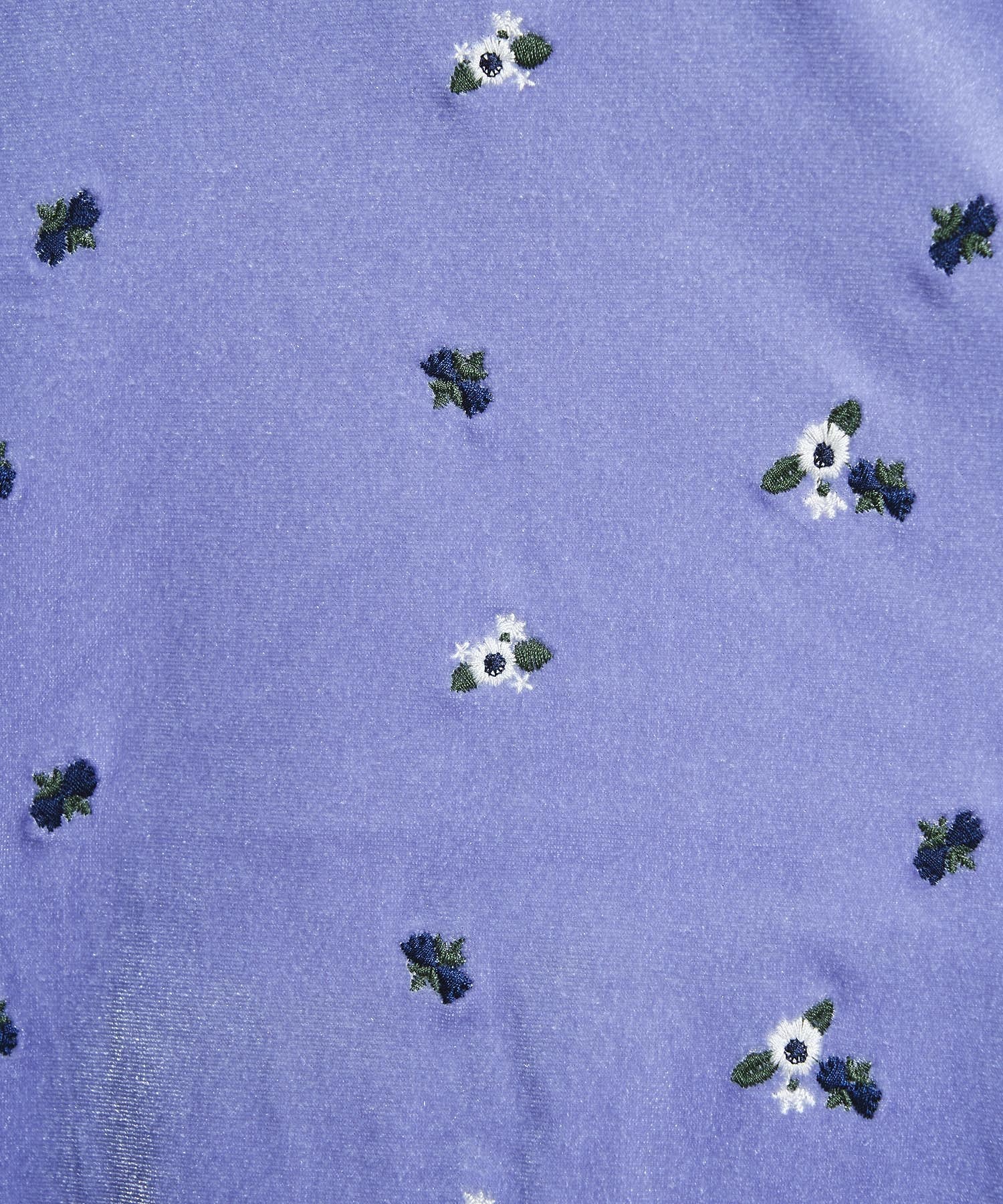 EMBROIDERY VELOUR PANTS