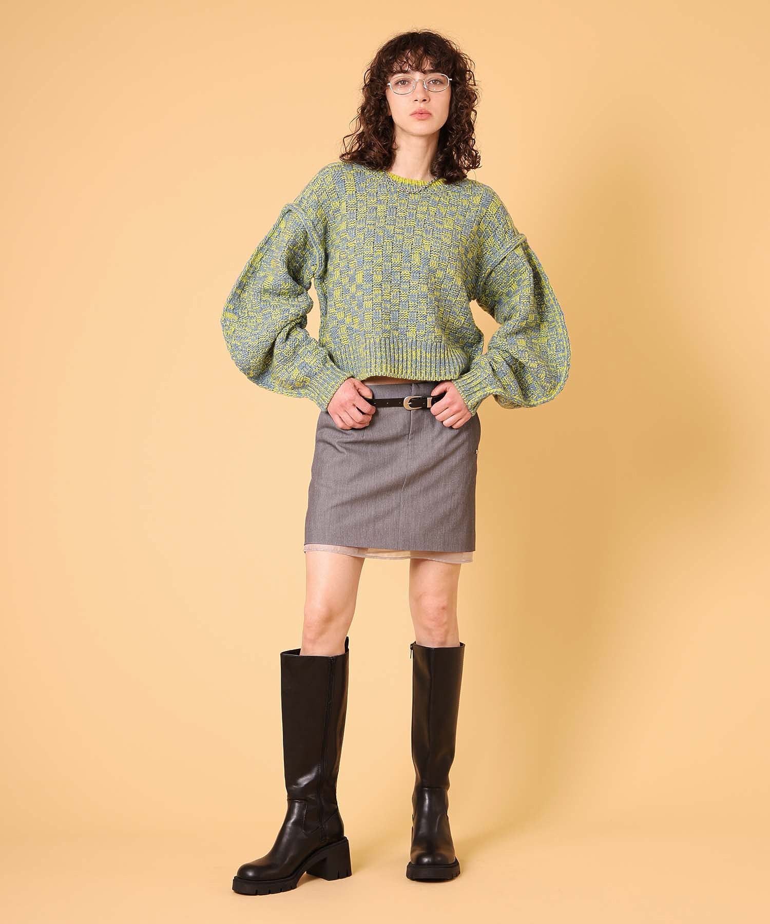 ミックスニットプルオーバー