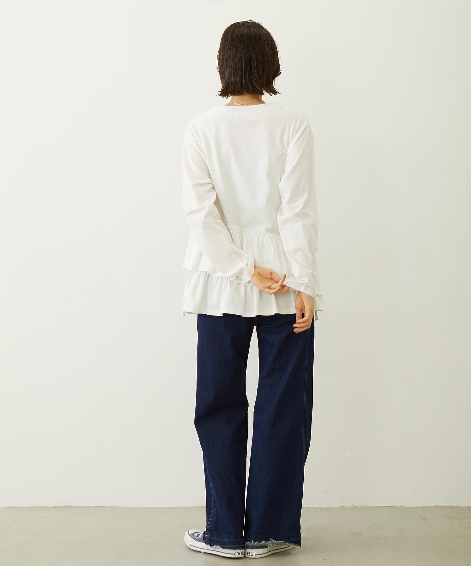 FLARED DENIM PANTS