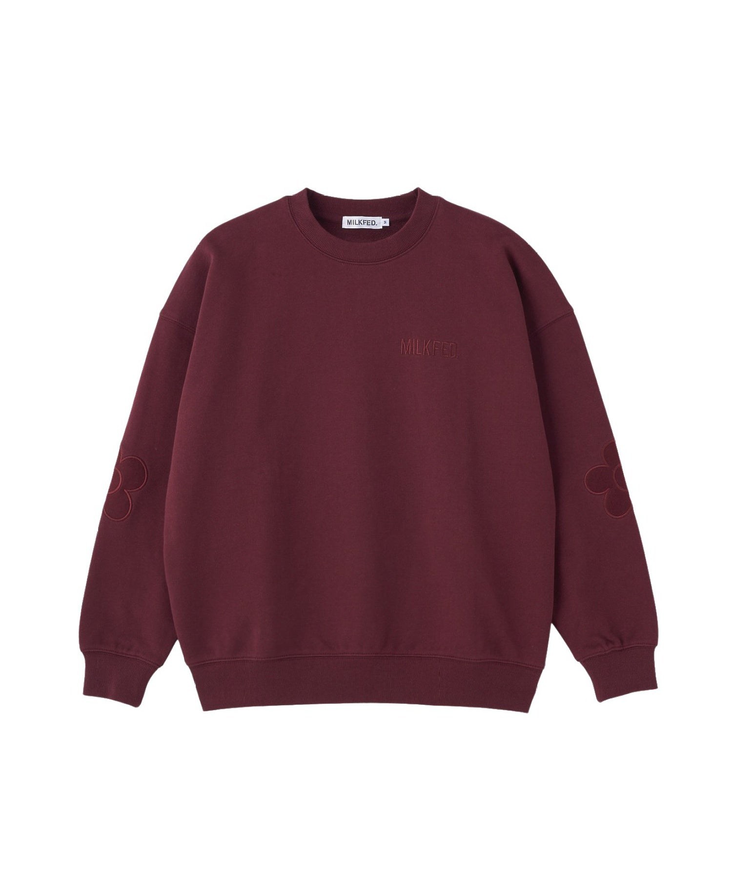 FLOWER ELBOW PATCH SWEAT TOP