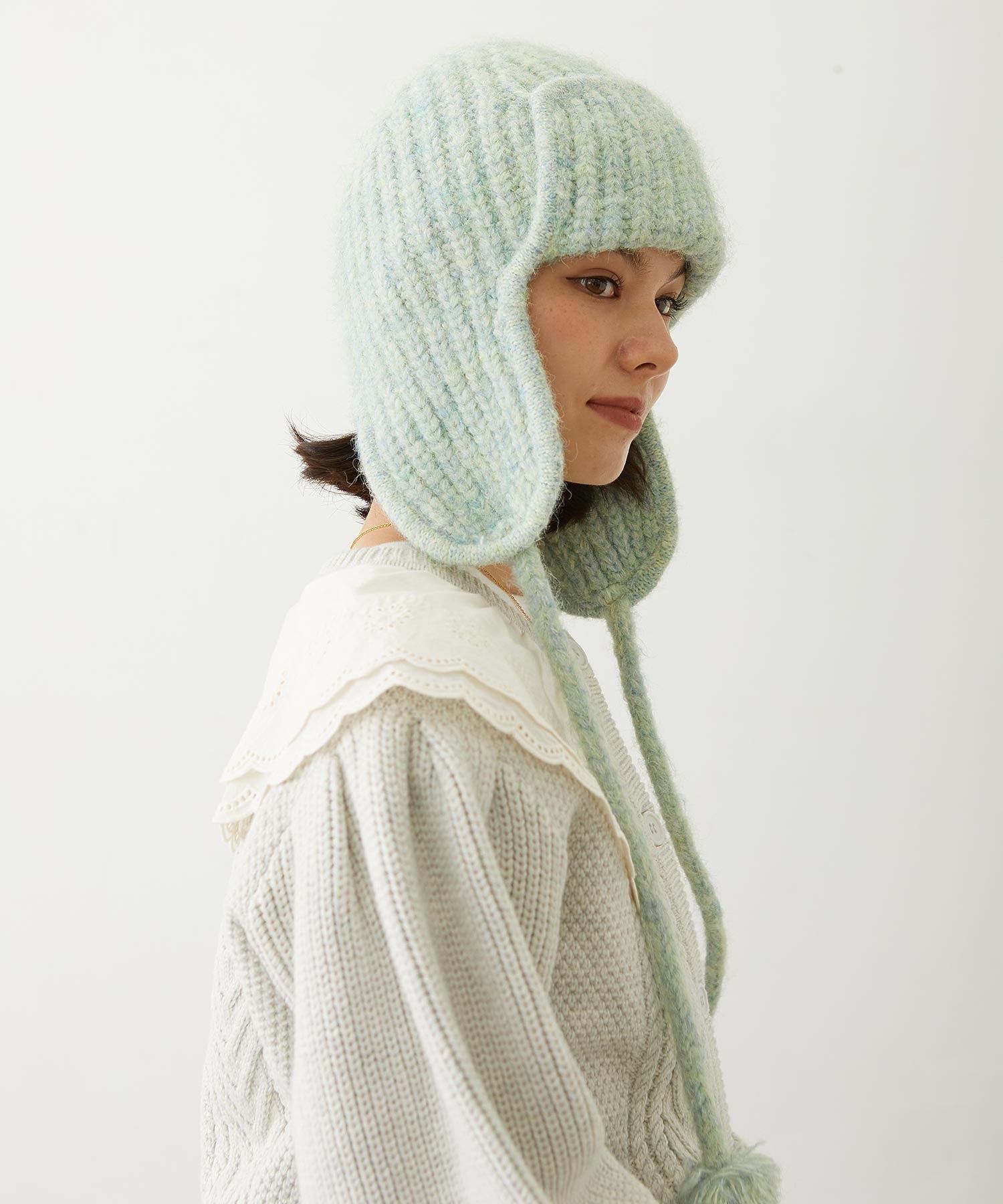 EAR FLAP KNIT CAP
