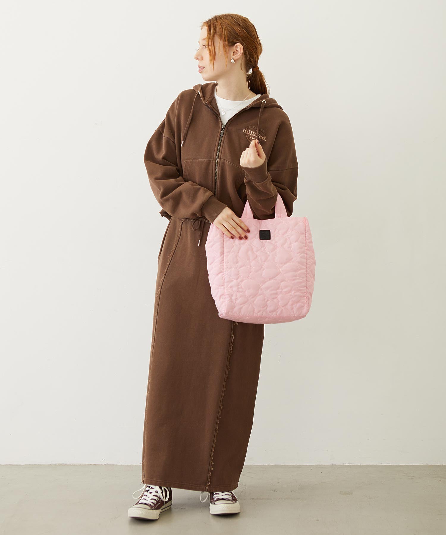 HEART QUILTED BAG