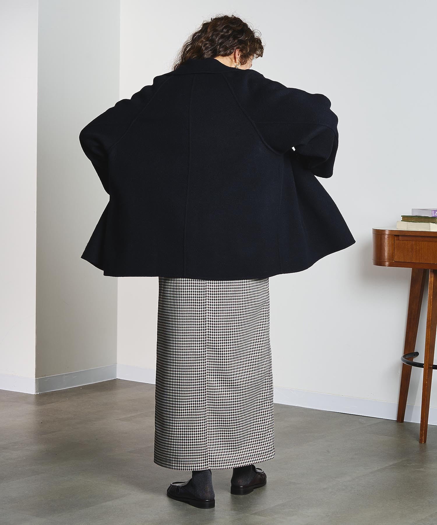 CREOLME/CHECK PENCIL SKIRT
