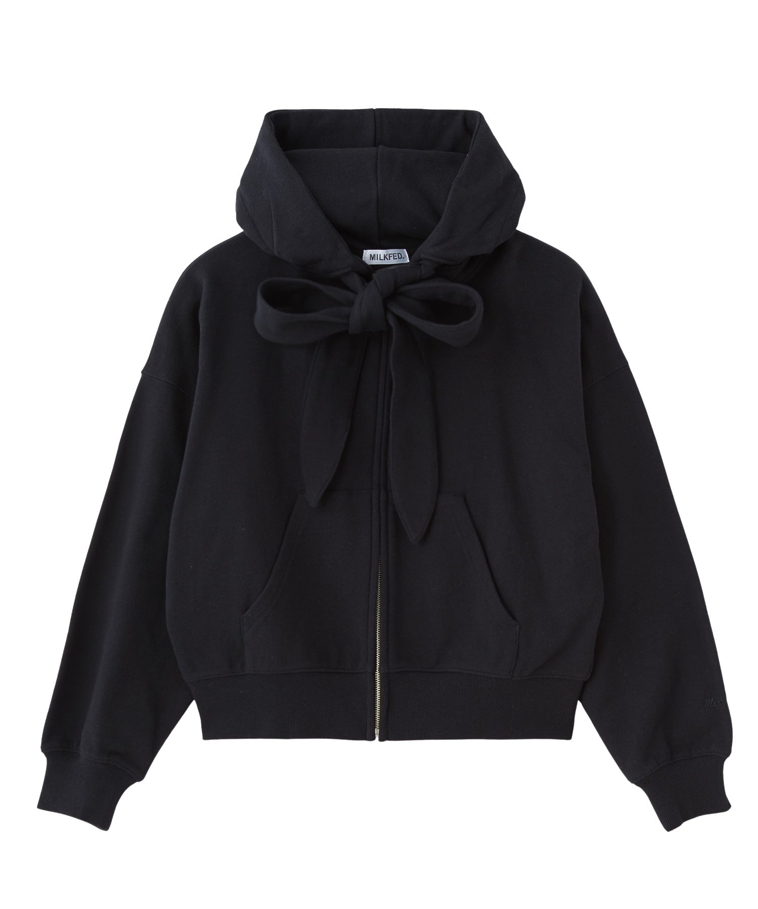 BIG RIBBON SWEAT ZIP HOODIE
