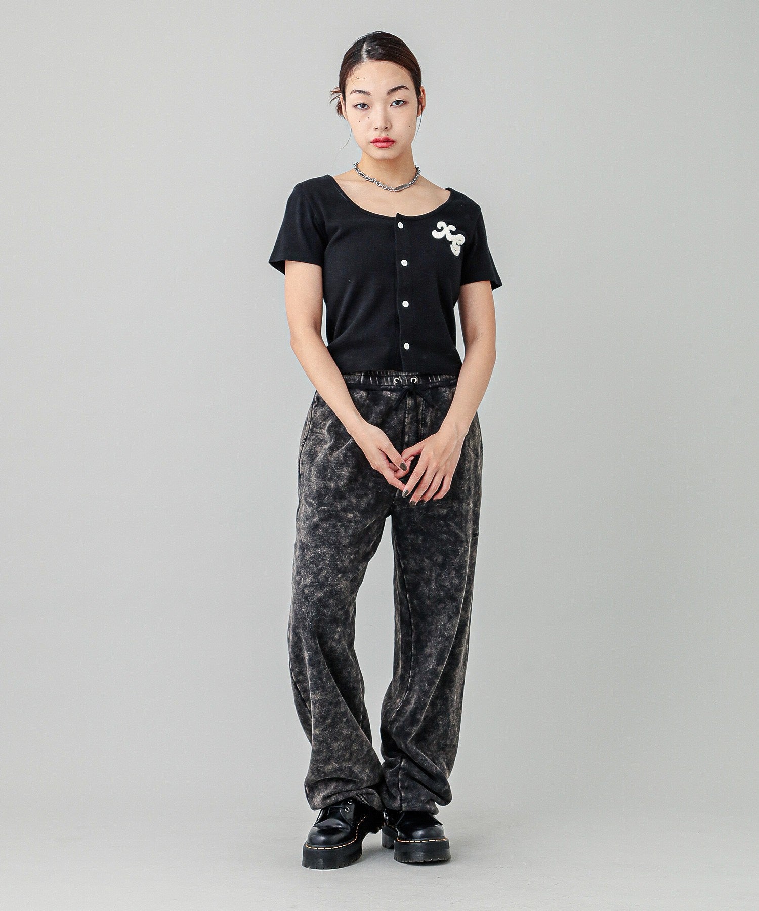 CHENILLE EMBROIDERED LOGO CARDIGAN