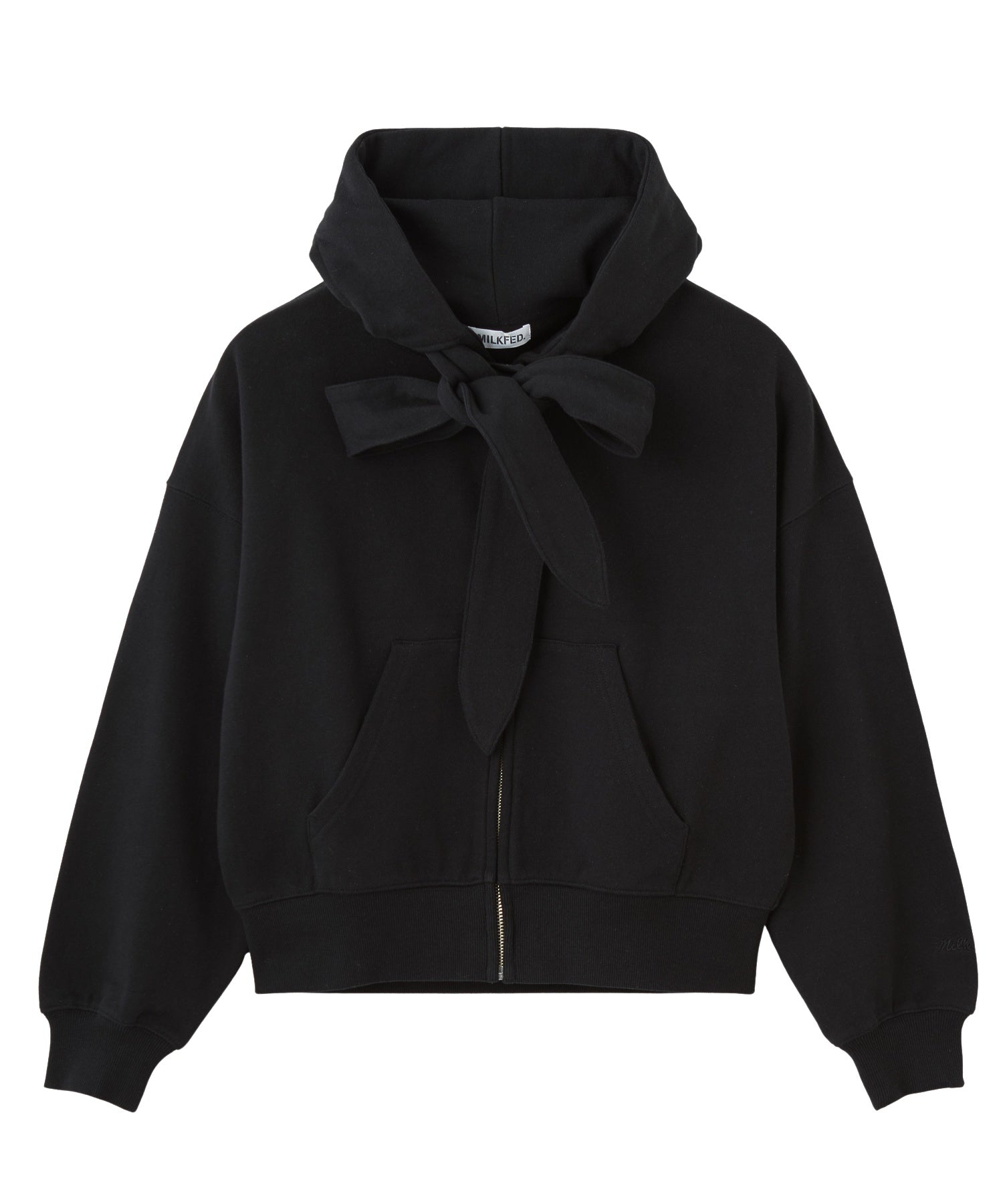 BIG RIBBON SWEAT ZIP HOODIE