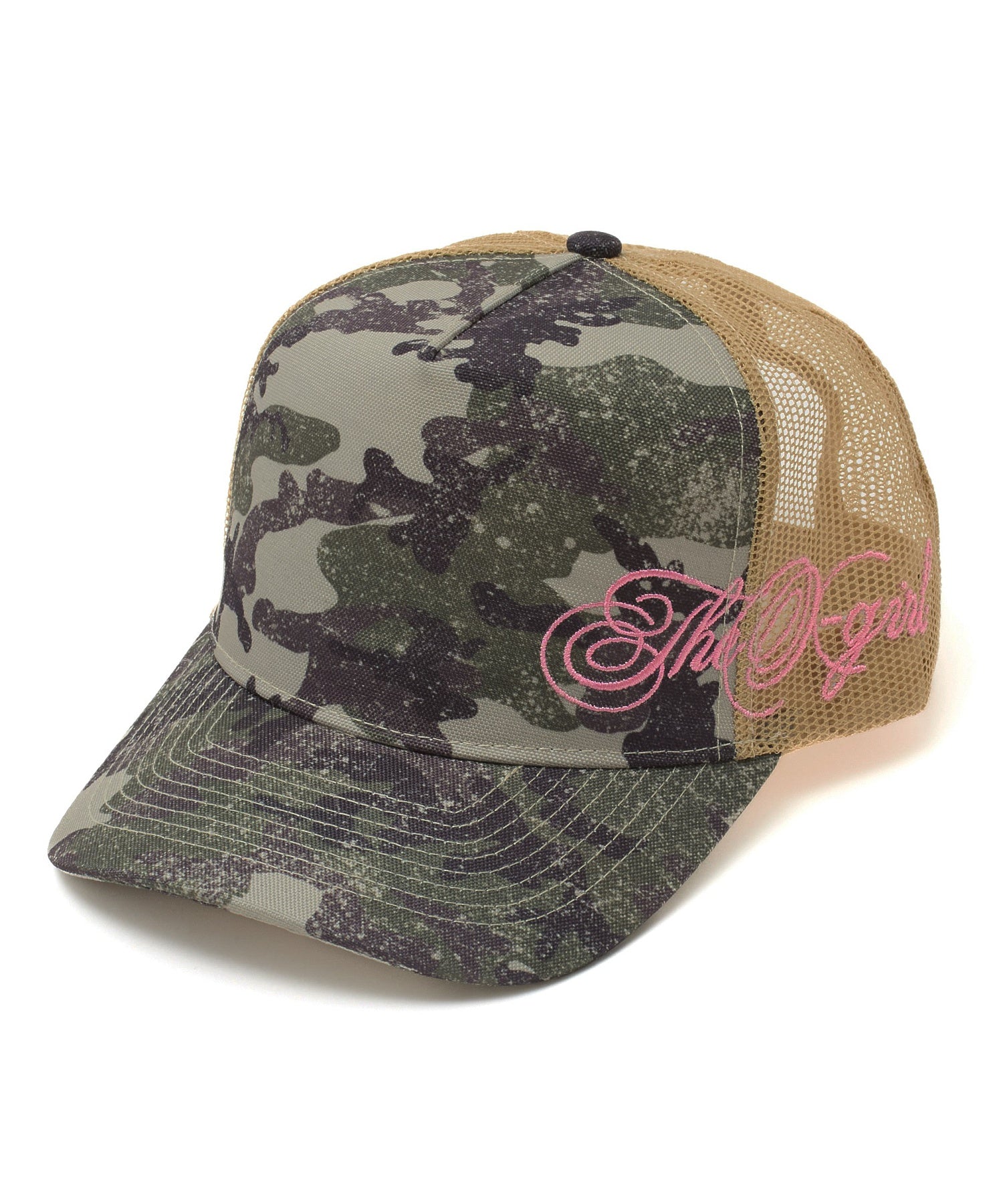 SIDE SCRIPT LOGO TRUCKER CAP