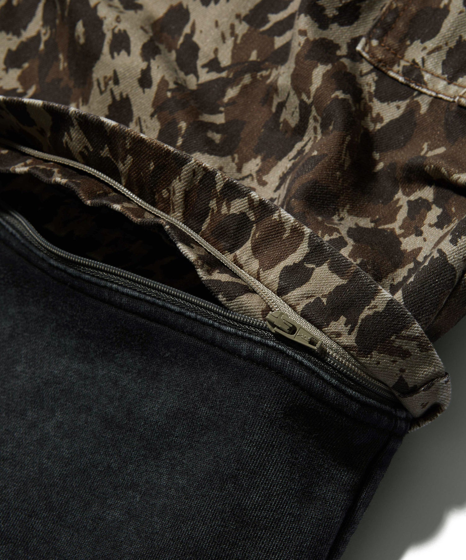 JERSEY MIX 2WAY WIDE LEG CARGO PANTS