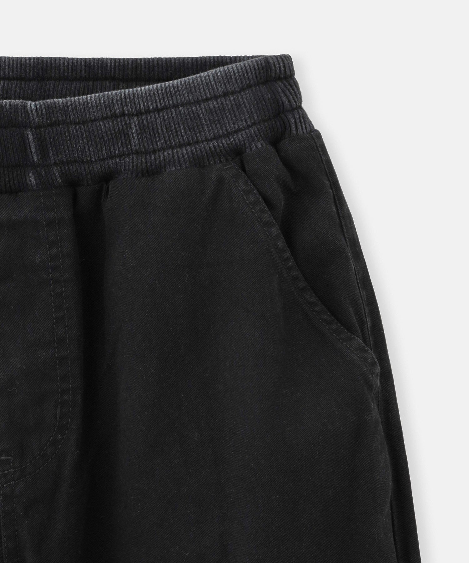 WAIST RIB EASY PANTS