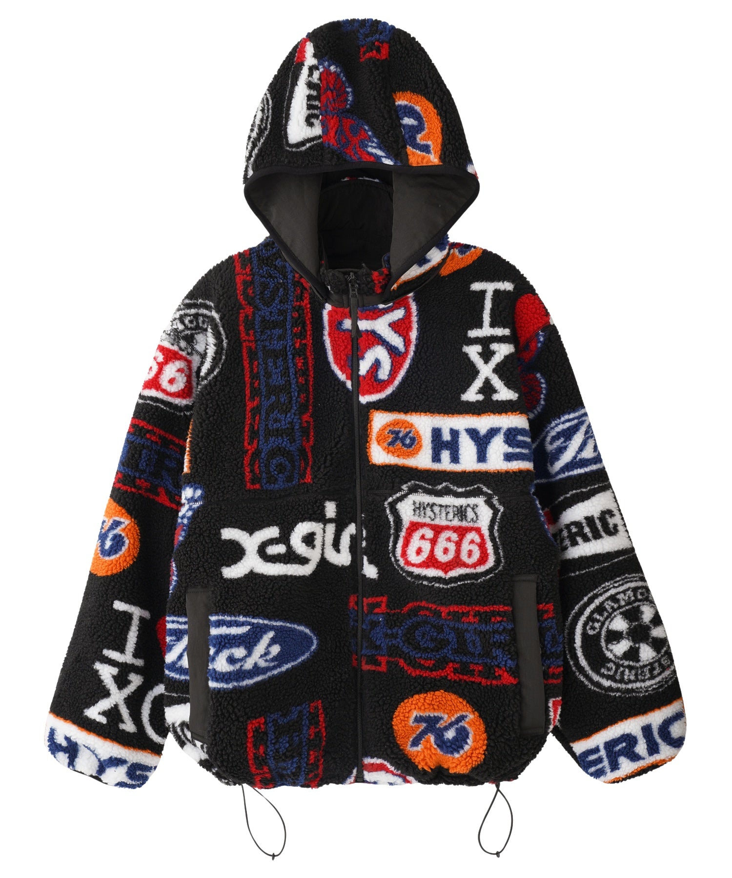 X-girl x HYSTERIC GLAMOUR REVERSIBLE BOA JACKET