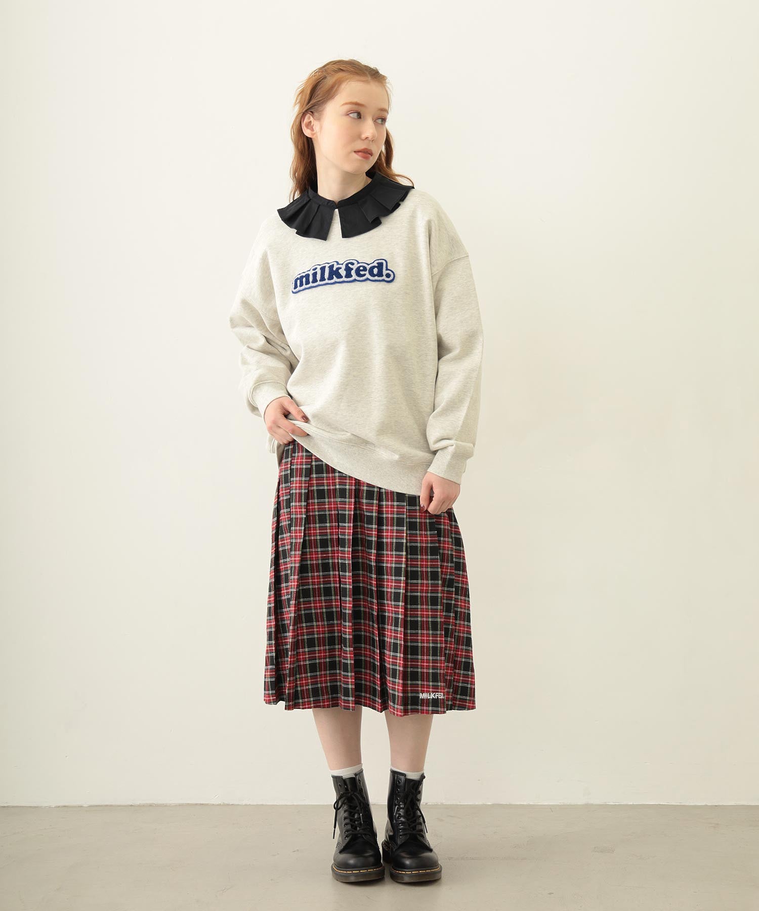 COOPER LOGO WIDE CREW SWEAT TOP