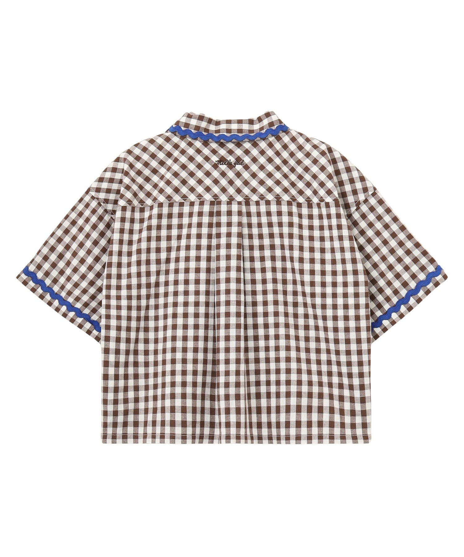 TRIMMED GINGHAM CHECK SHIRT