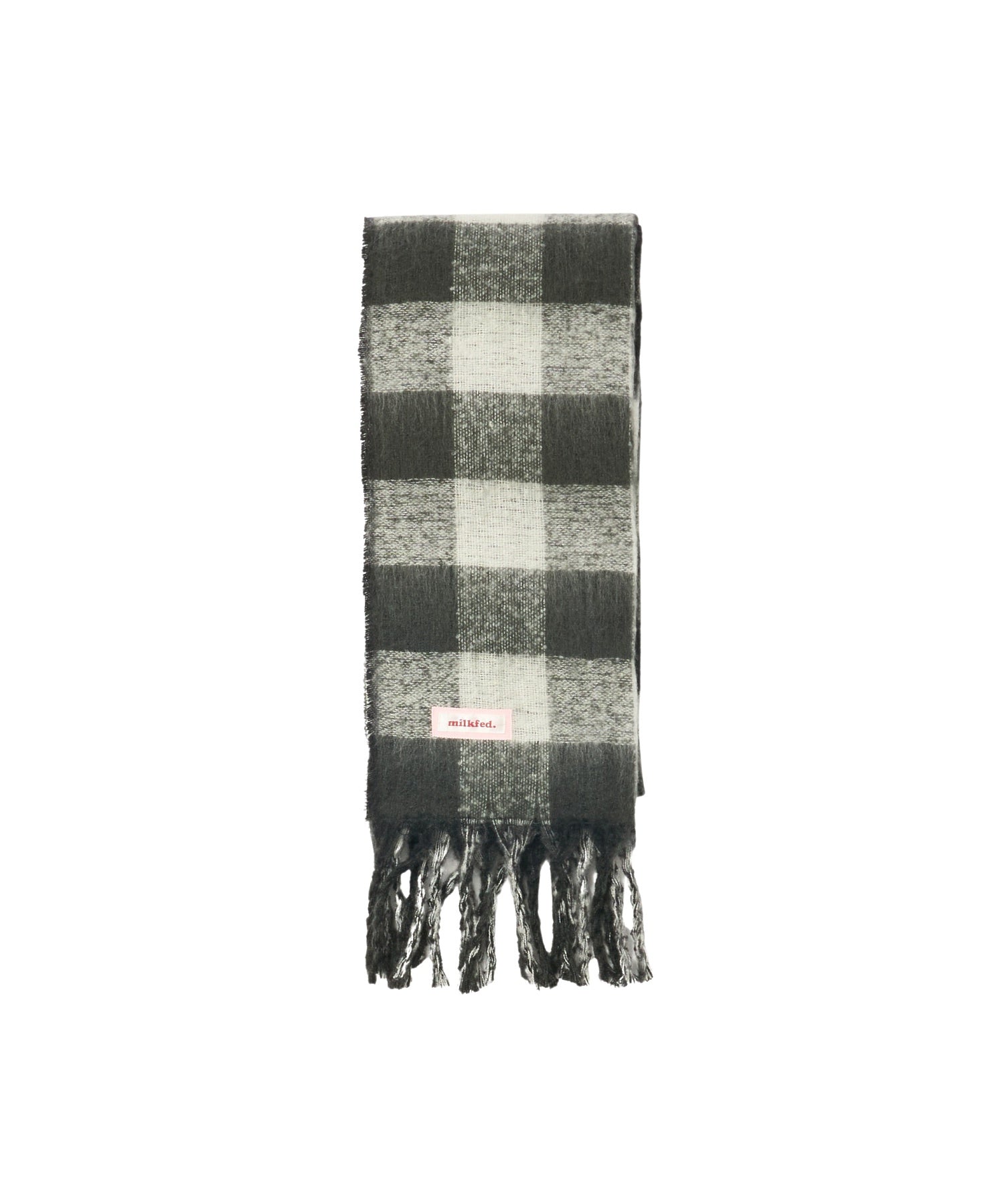 GINGHAM CHECK LOGO STOLE
