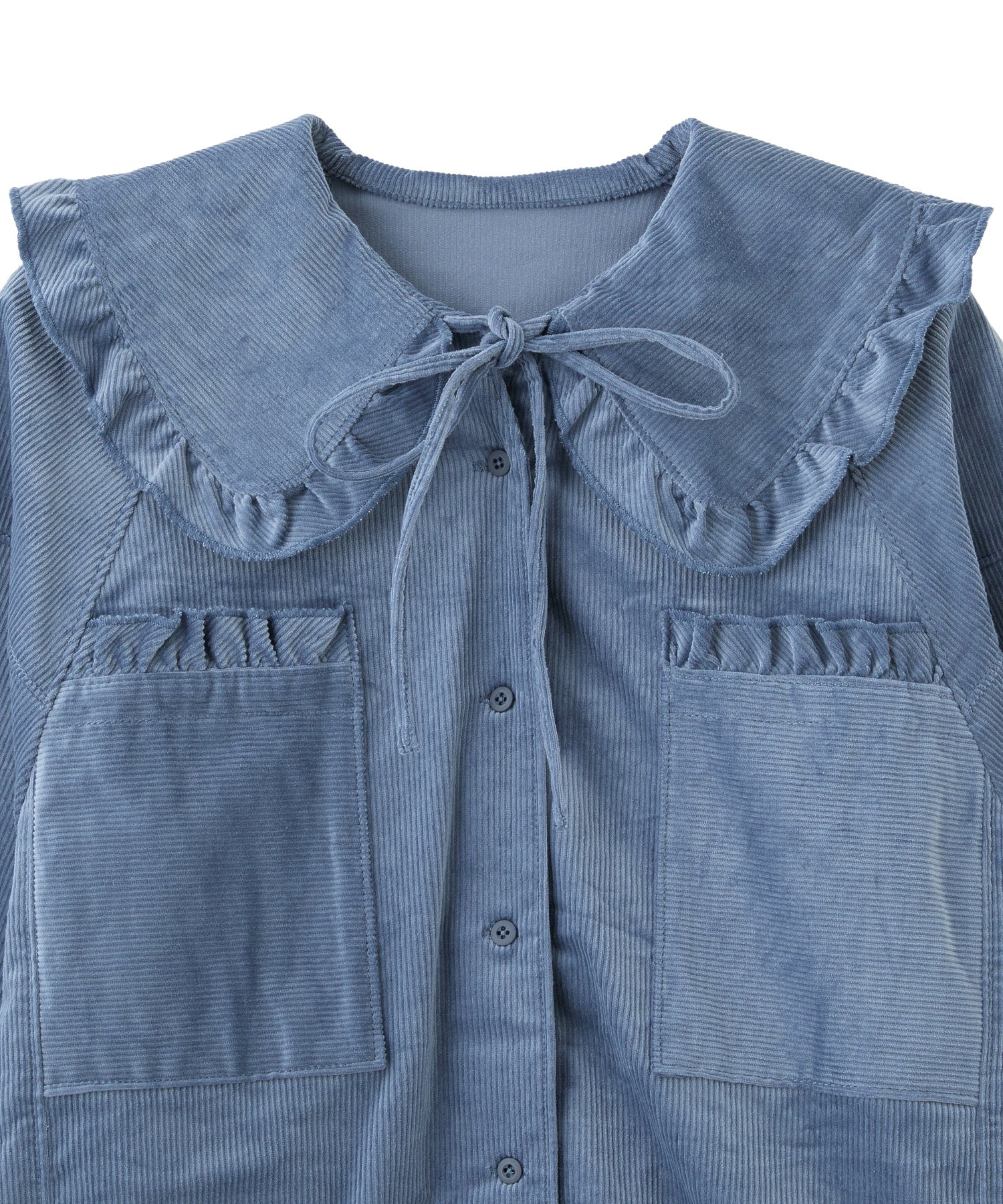 BIG COLLAR CORDUROY SHIRT