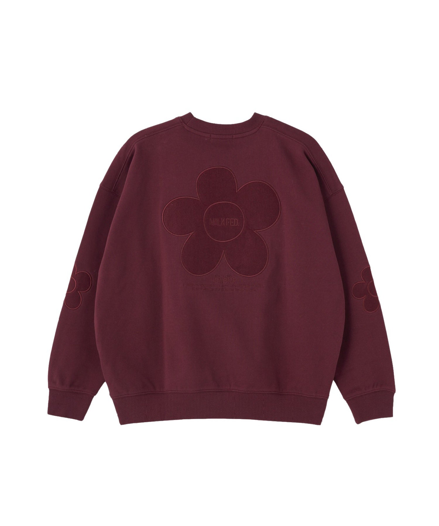 FLOWER ELBOW PATCH SWEAT TOP