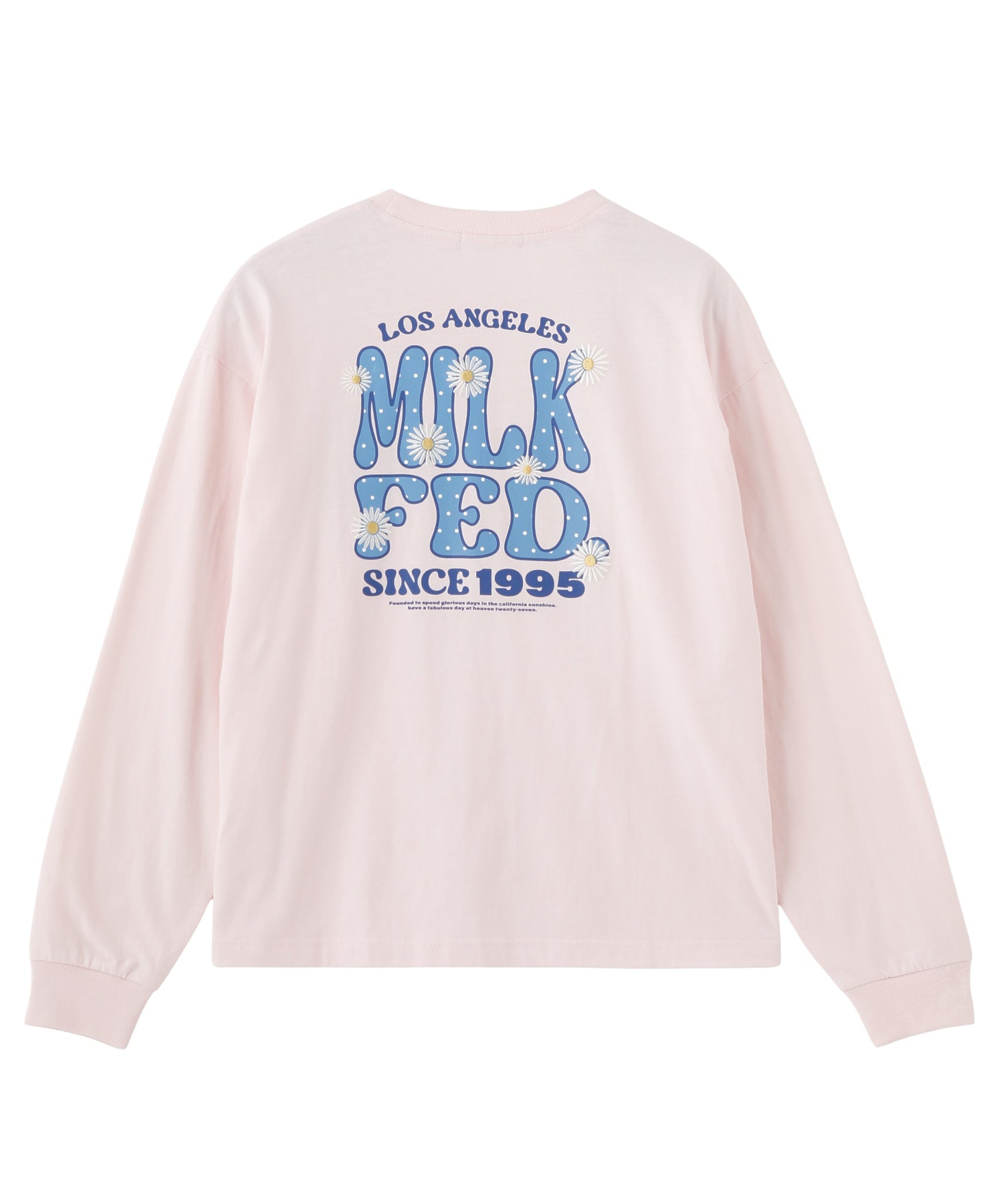 FLOWER DOT PATTERN LOGO WIDE L/S TEE