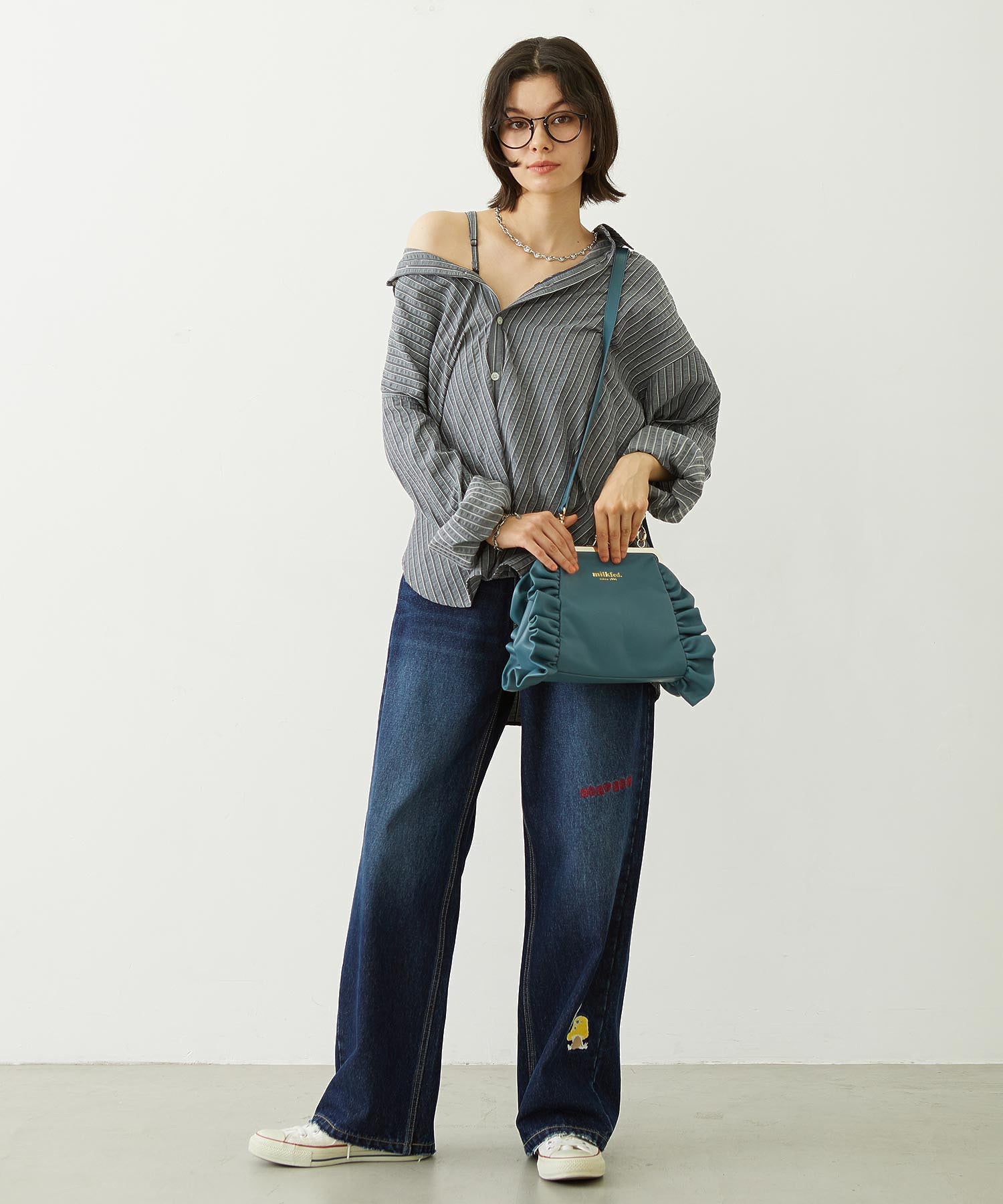 KISS LOCK RUFFLE BAG