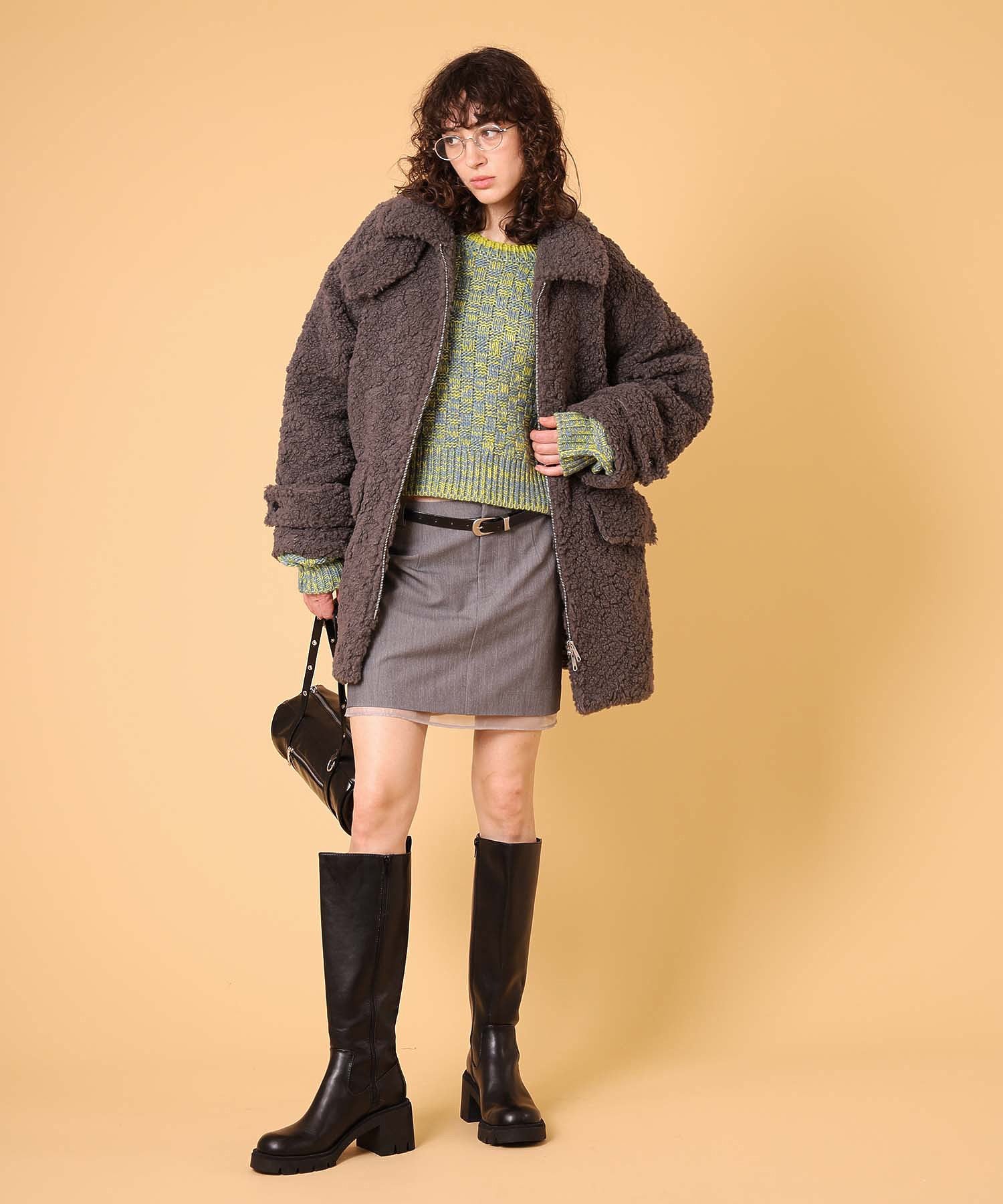 ミックスニットプルオーバー