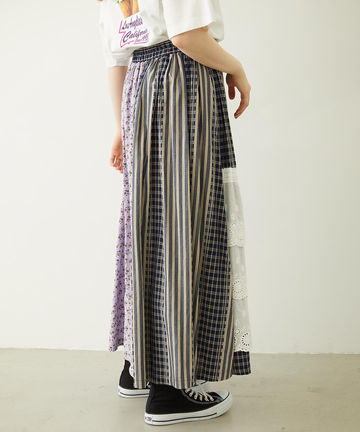 PATCHED LONG SKIRT