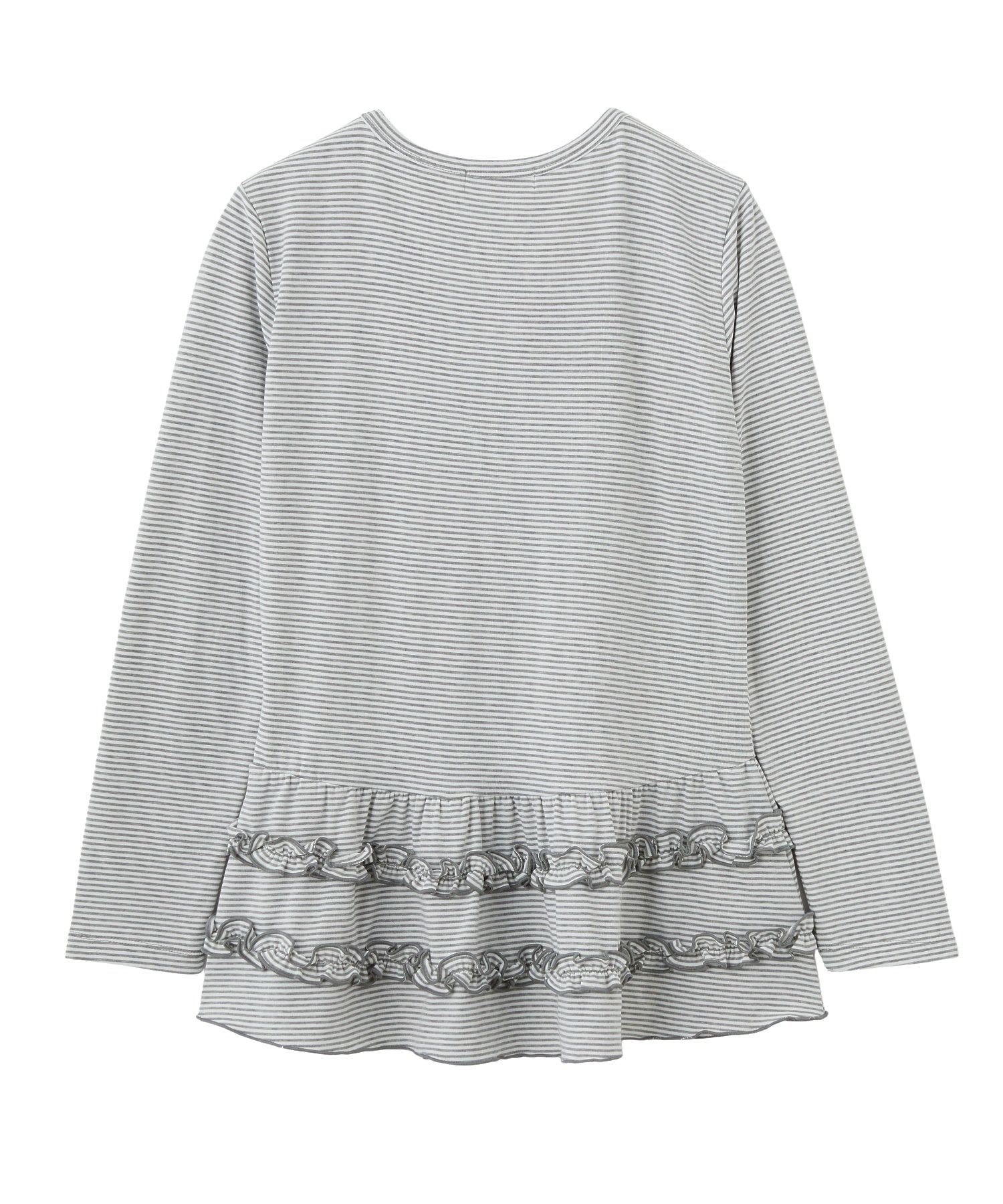 RUFFLE HEM L/S TOP