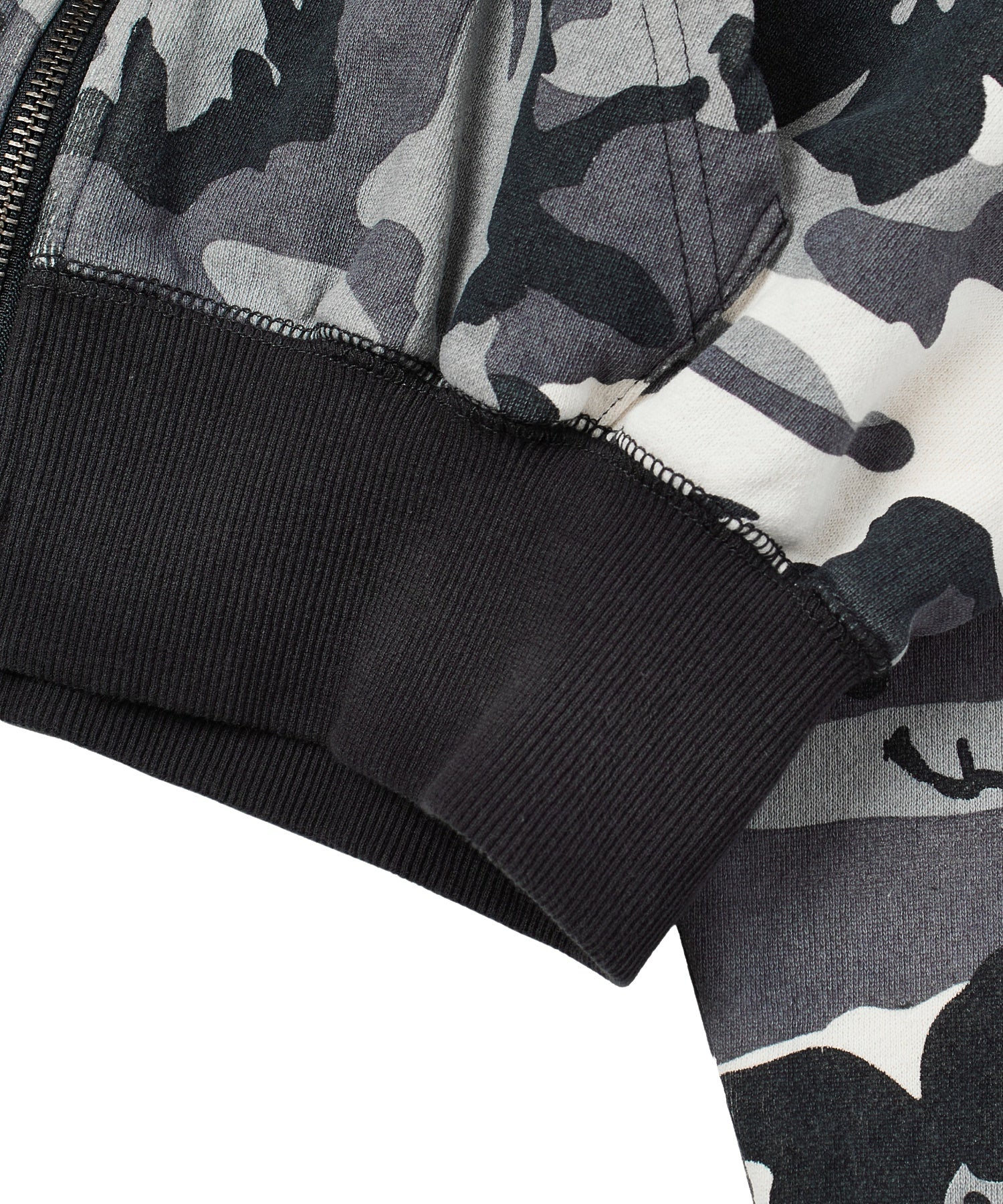 HIBISCUS CAMOUFLAGE ZIP UP SWEAT HOODIE
