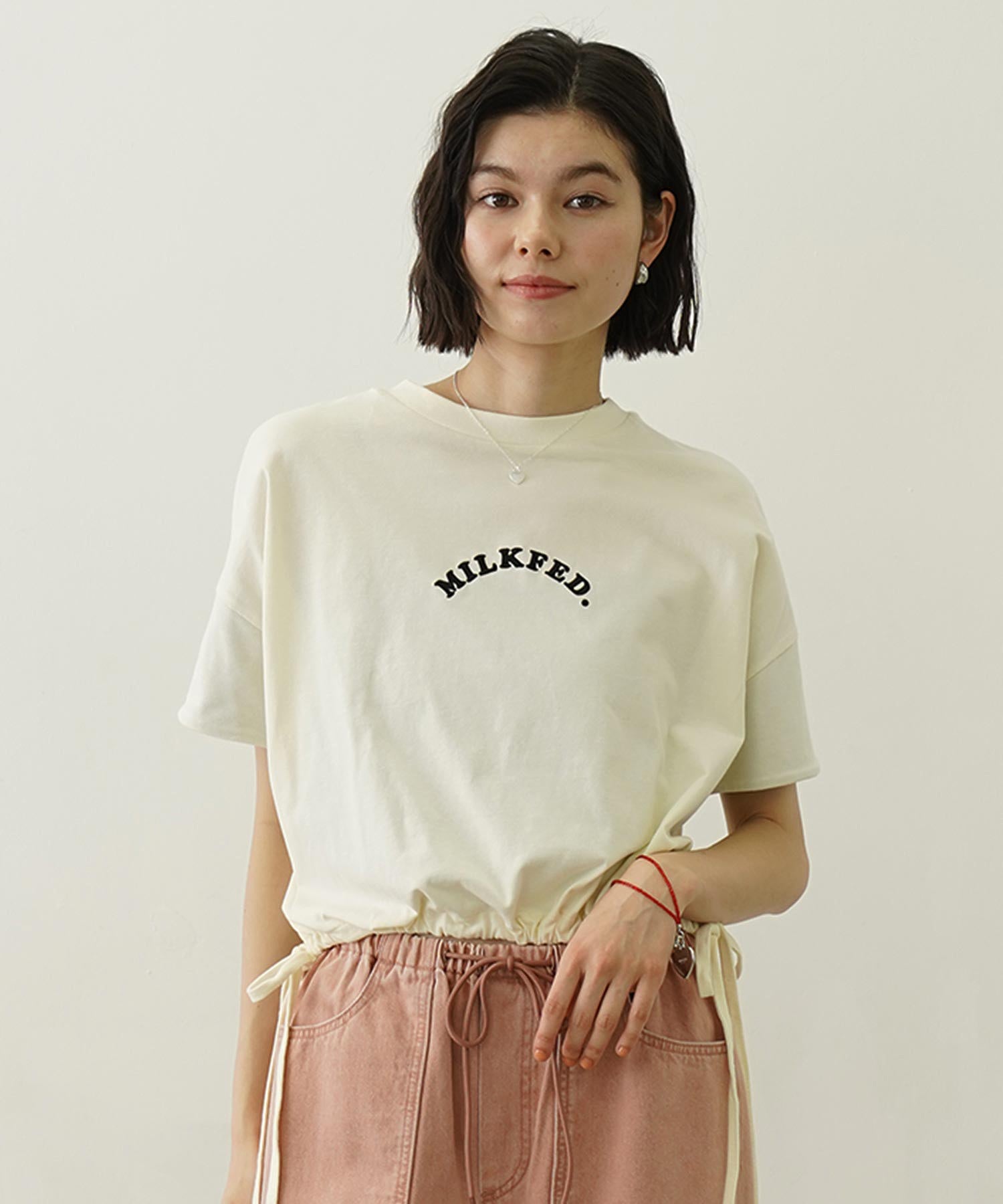 COLORED SLEEVE EDGE S/S TOP