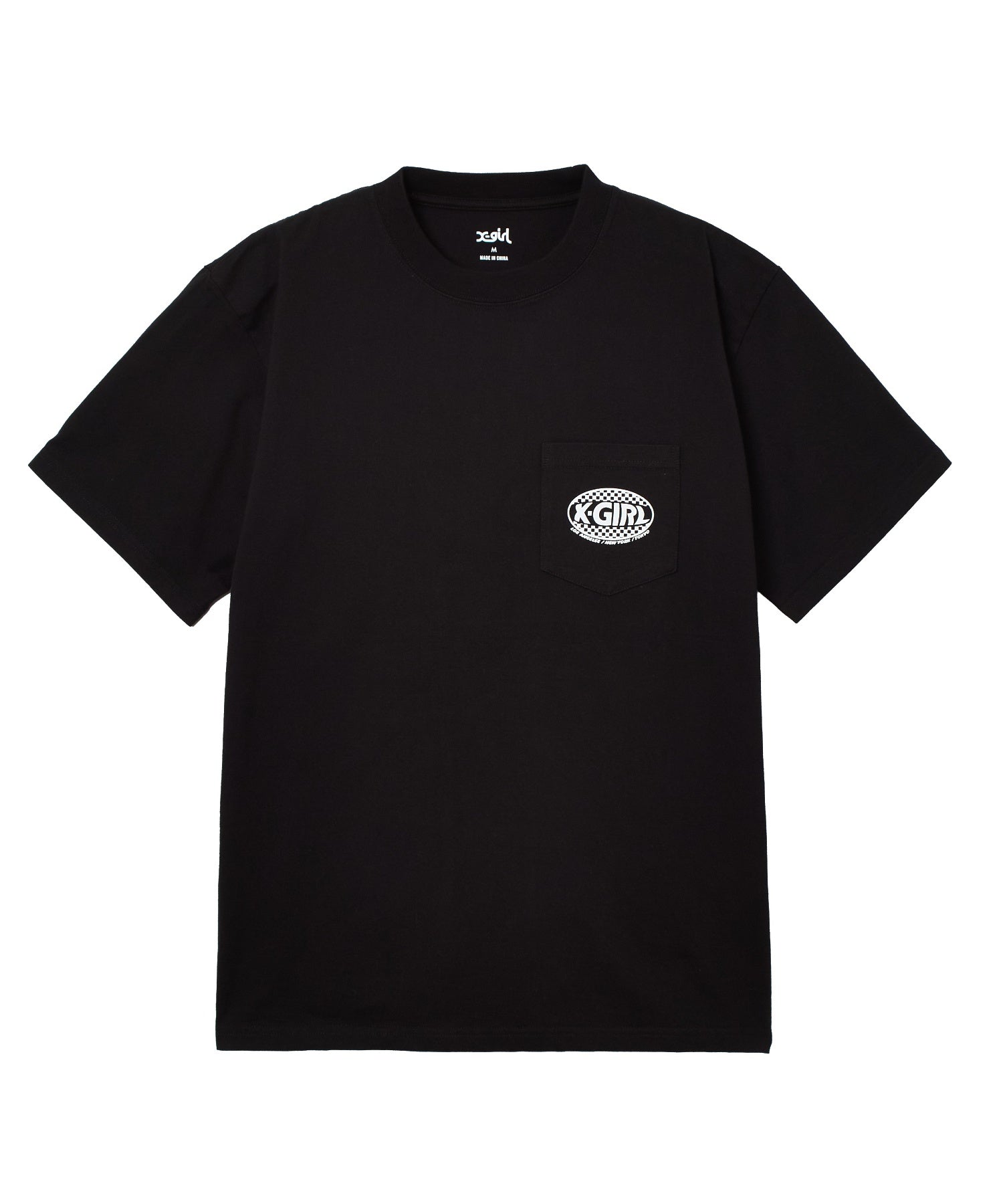 CHECKER OVAL LOGO POCKET S/S TEE