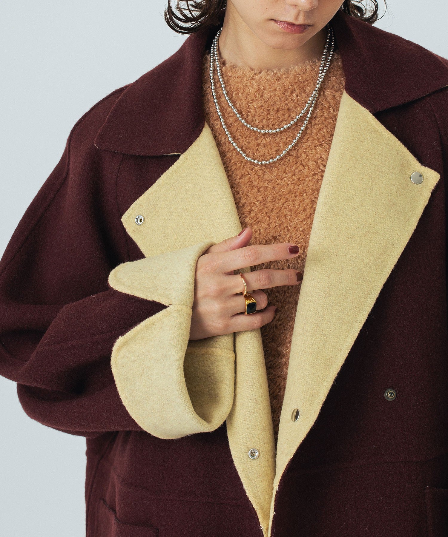 CREOLME/REVERSIBLE MIDDLE COAT